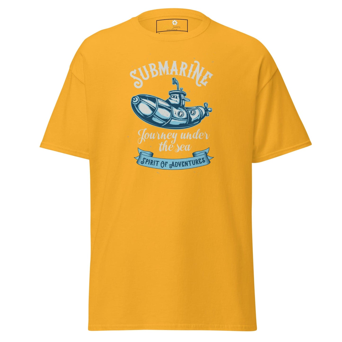 Unisex classic t-shirt - ADVENTURE SUBMARINE JOURNEY - REGULAR - Gold / S