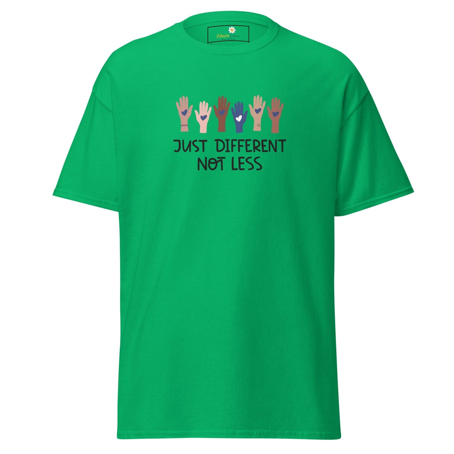 Unisex classic t-shirt - TEXT DIFFERENT NOT LESS - REGULAR - Irish Green / S