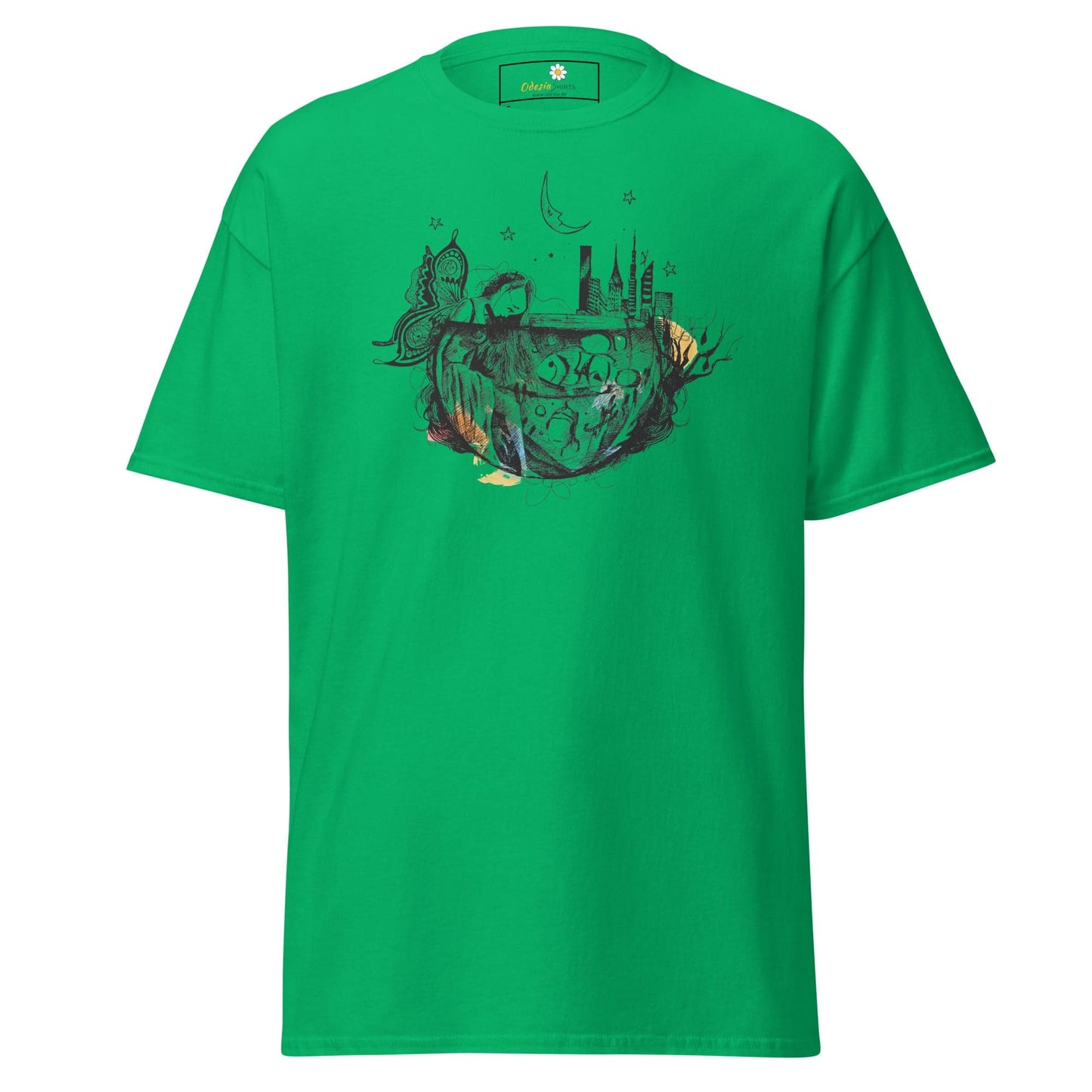 Unisex classic t-shirt - FANTASY GIRL FISHBOWL - REGULAR - Irish Green / S