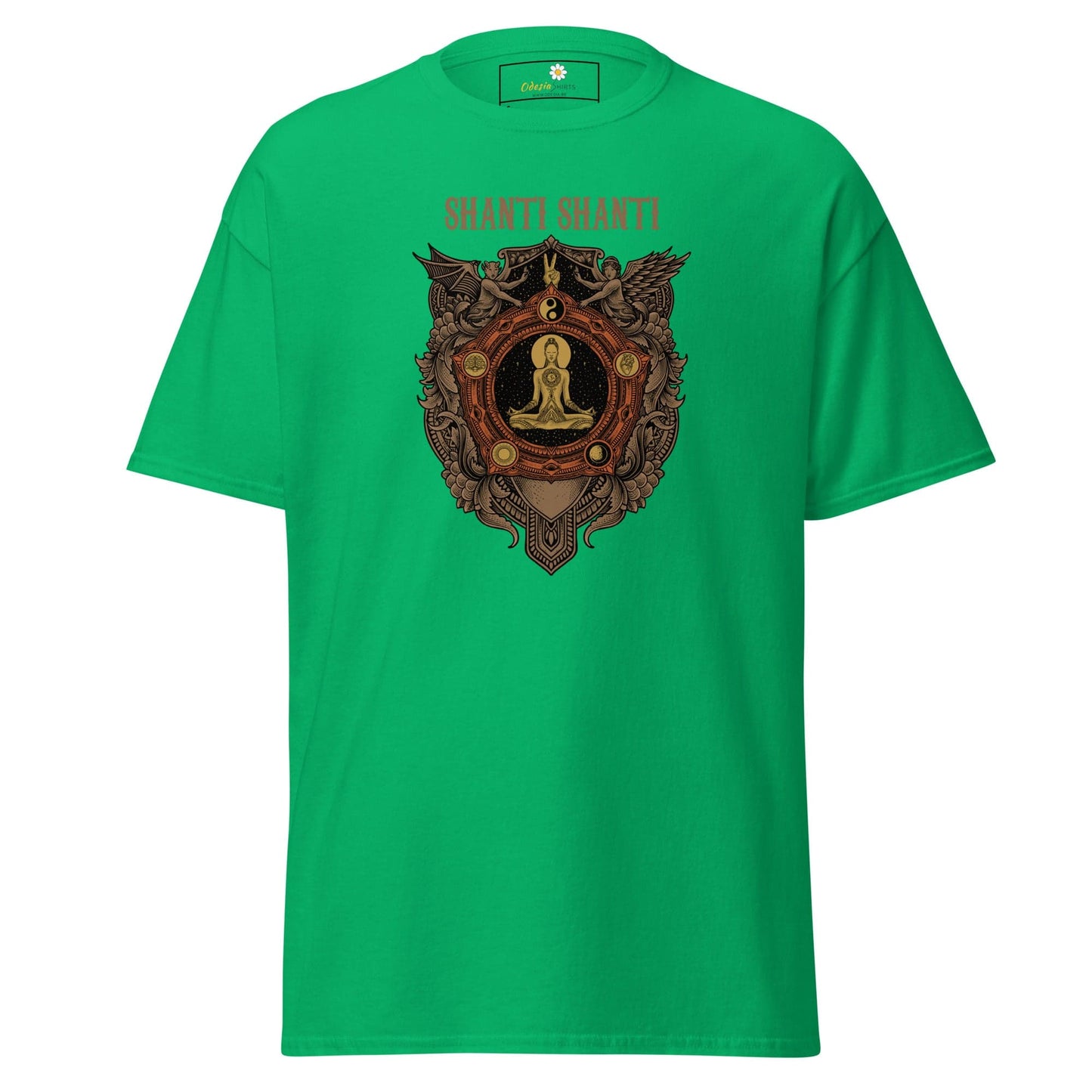 Unisex classic t-shirt - SPIRITUAL SHANTI SHANTI - REGULAR - Irish Green / S