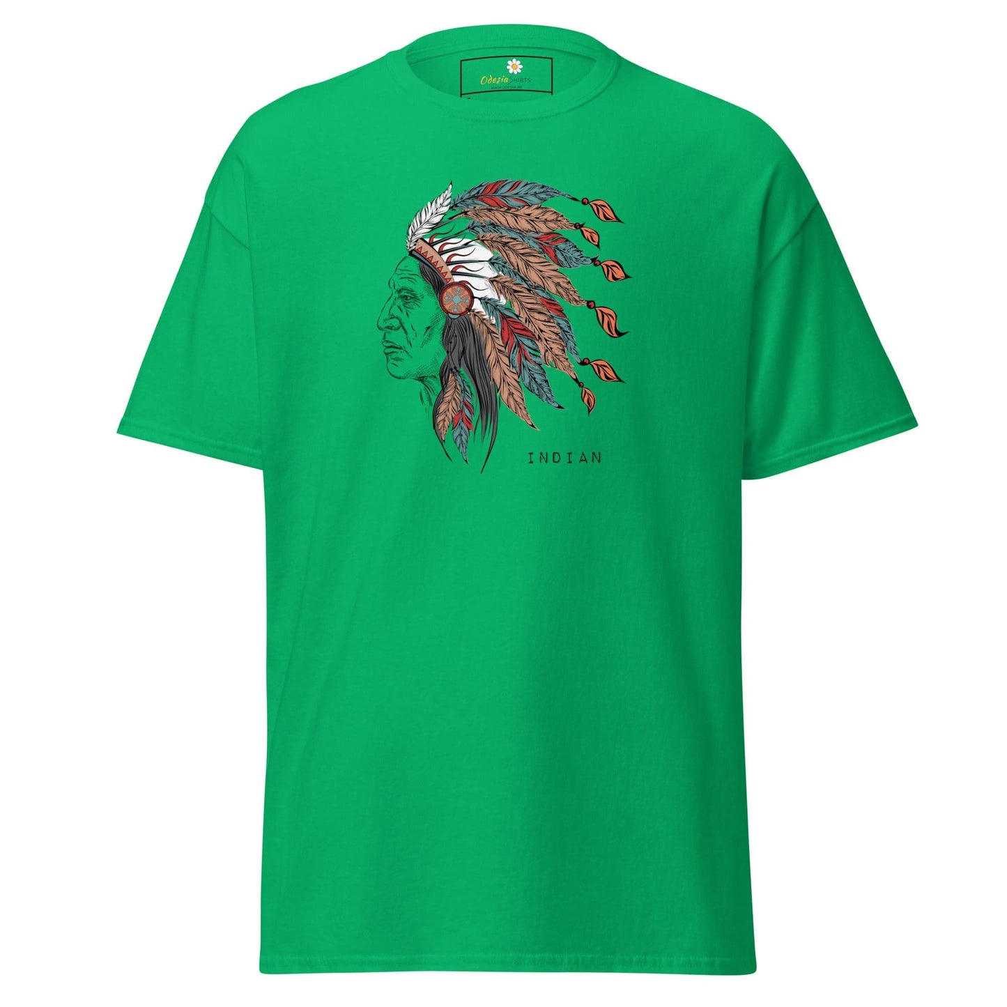 Unisex classic t-shirt - VINTAGE INDIAN HEAD - REGULAR - Irish Green / S