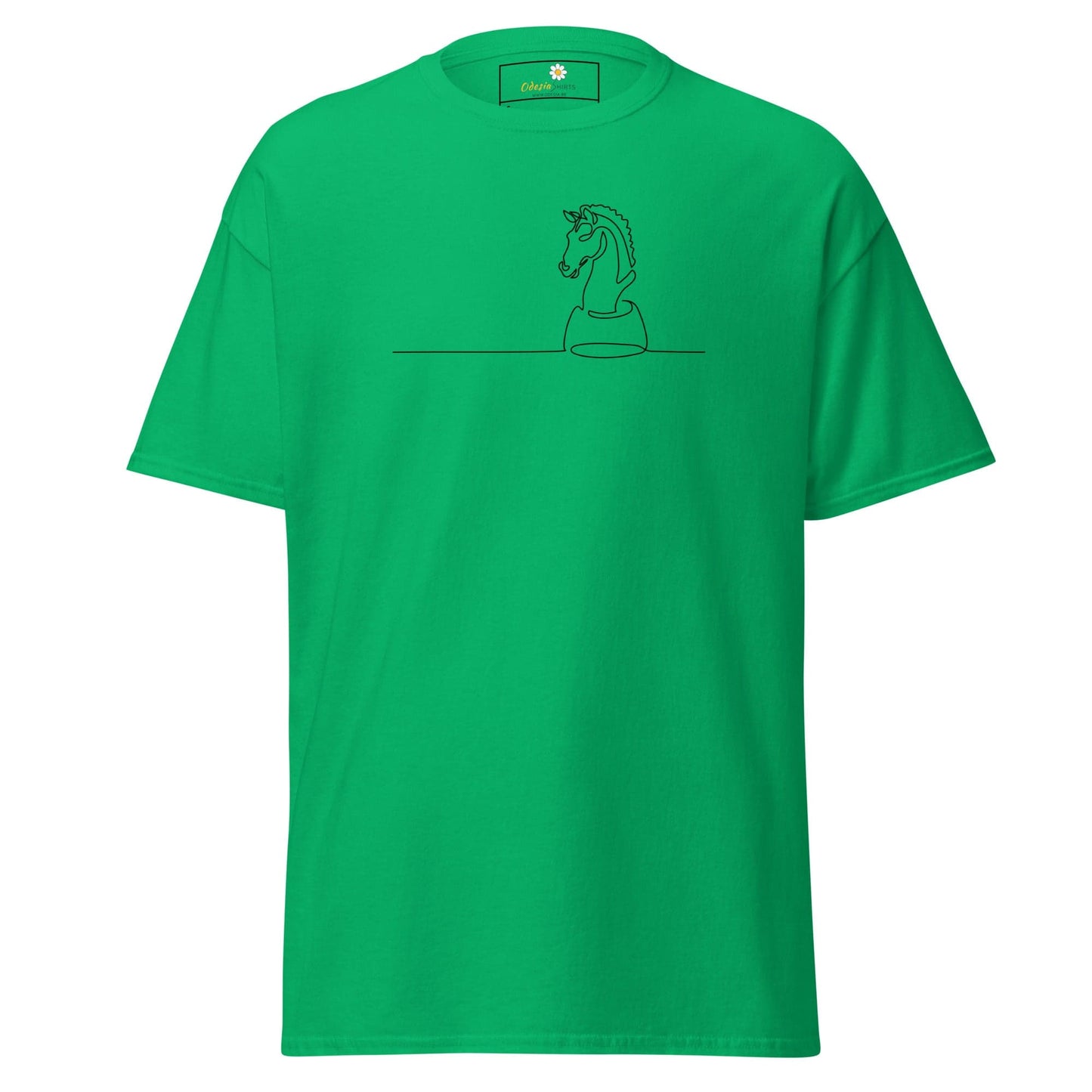 Unisex classic t-shirt - SPORT CHESS HORSE - REGULAR - Irish Green / S
