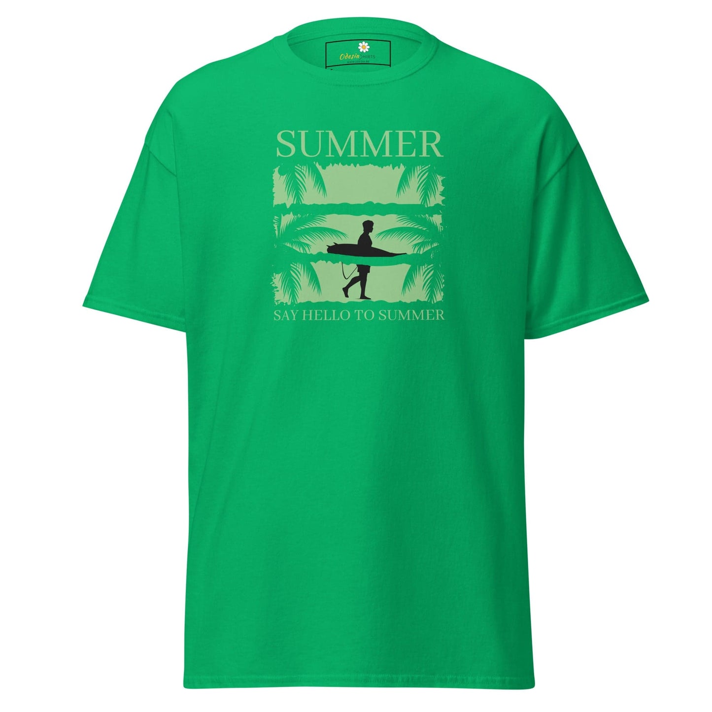 Unisex classic t-shirt - SUMMER SURFING CALIFORNIA - REGULAR - Irish Green / S