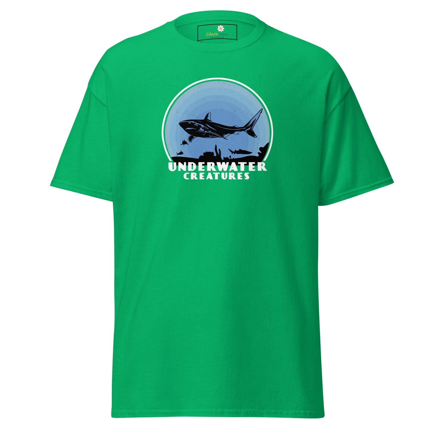 Unisex classic t-shirt - WILD LIFE SHARK UNDERWATER - REGULAR - Irish Green / S