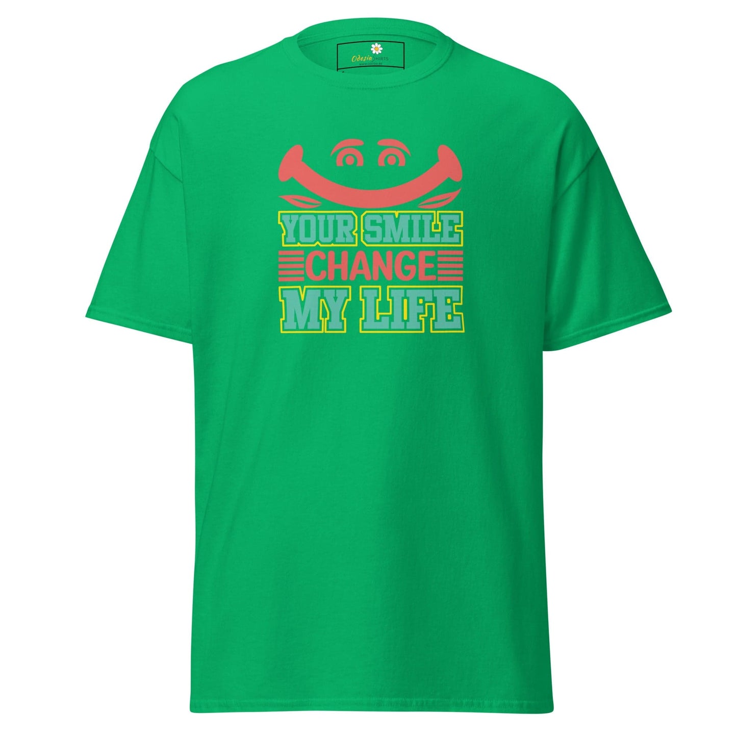 Unisex classic t-shirt - TEXT YOUR SMILE CHANGE - REGULAR - Irish Green / S