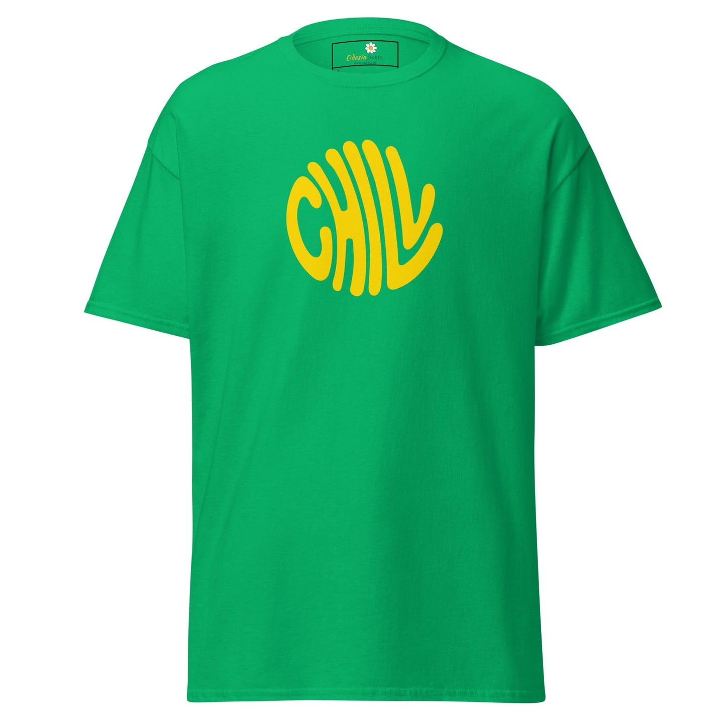 Unisex classic t-shirt - POSITIVE CHILL CIRCLE - REGULAR - Irish Green / S