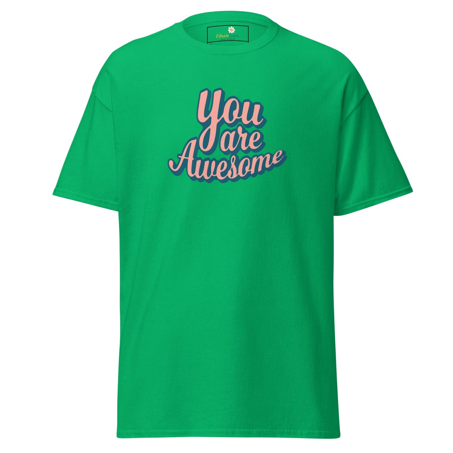 Unisex classic t-shirt - TEXT YOU ARE AWESOME - REGULAR - Irish Green / S