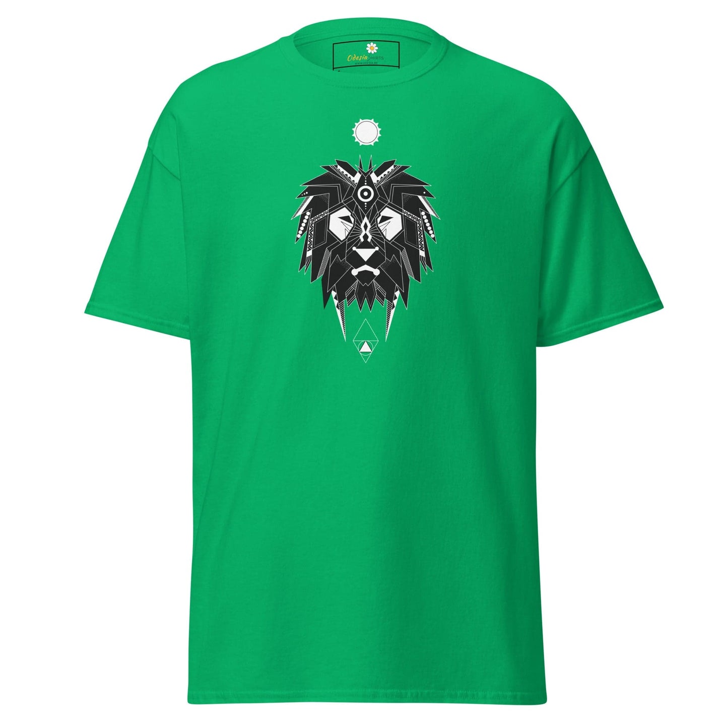 Unisex classic t-shirt - ABSTRACT MYSTIC LION HEAD - REGULAR - Irish Green / S