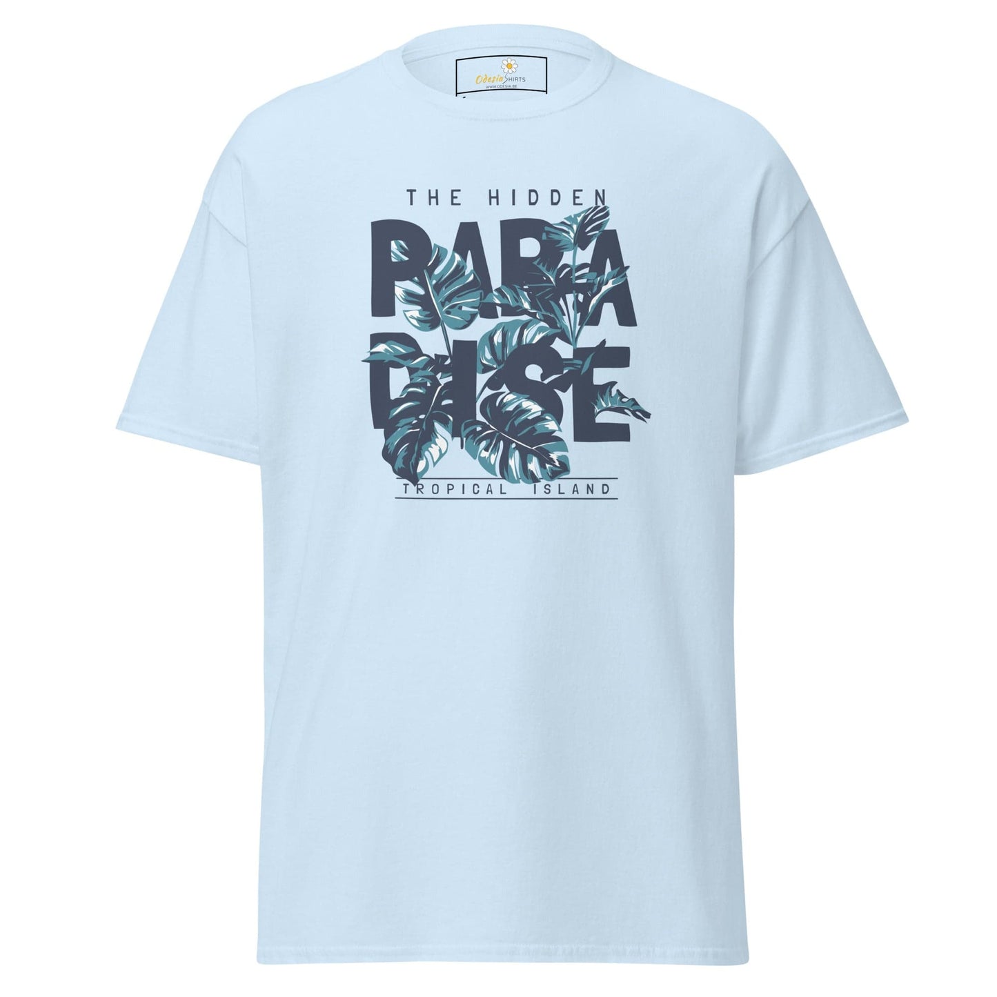Unisex classic t-shirt - SUMMER HIDDEN PARADISE - REGULAR - Light Blue / S