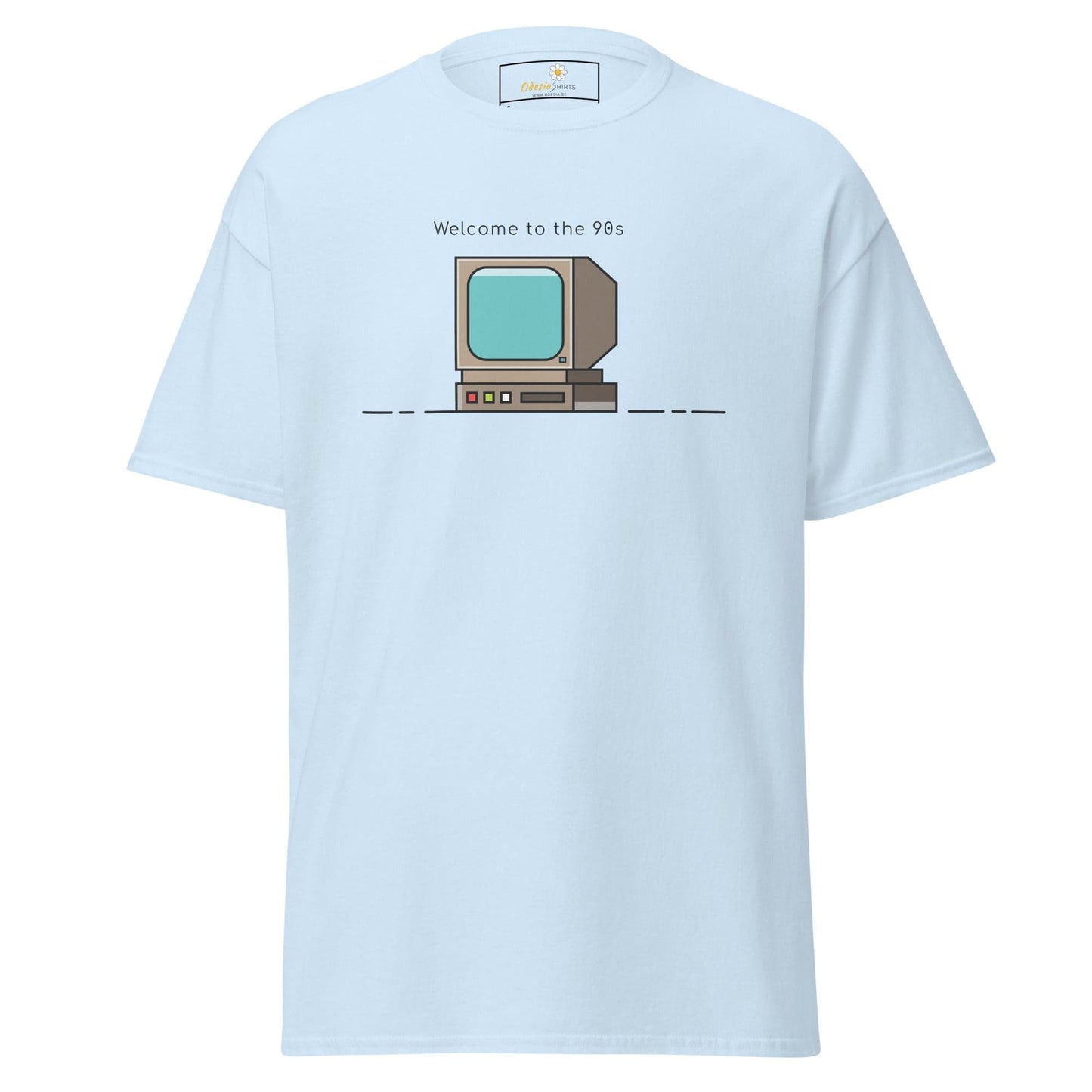 Unisex classic t-shirt - IT WELCOME TO THE 90S - REGULAR - Light Blue / S