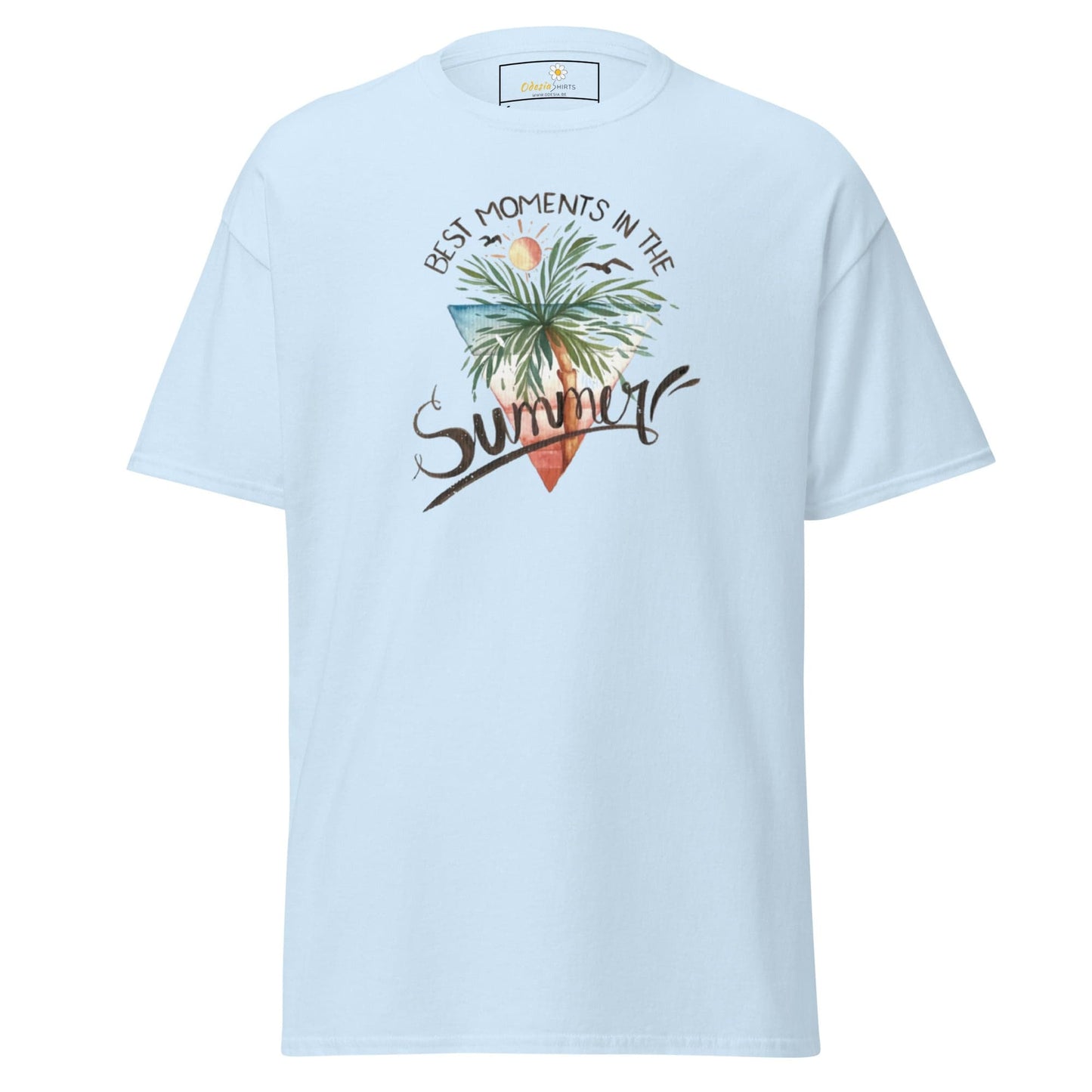 Unisex classic t-shirt - SUMMER SCENE - REGULAR - Light Blue / S