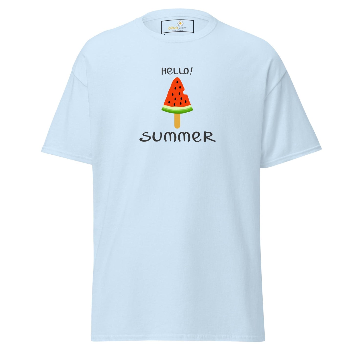 Unisex classic t-shirt - SUMMER HELLO SUMMER ICE - REGULAR - Light Blue / S