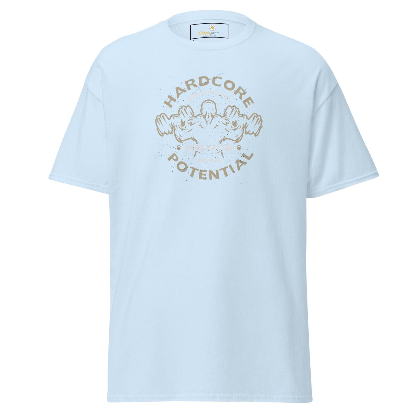 Unisex classic t-shirt - SPORT HARDCORE TRAINING - REGULAR - Light Blue / S