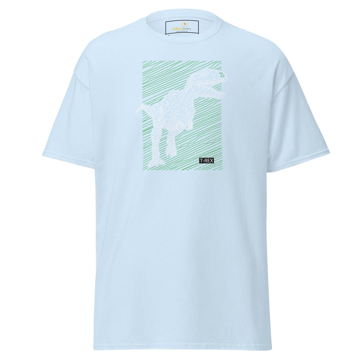 Unisex classic t-shirt - WILD LIFE TREX DINOSAURUS - REGULAR - Light Blue / S