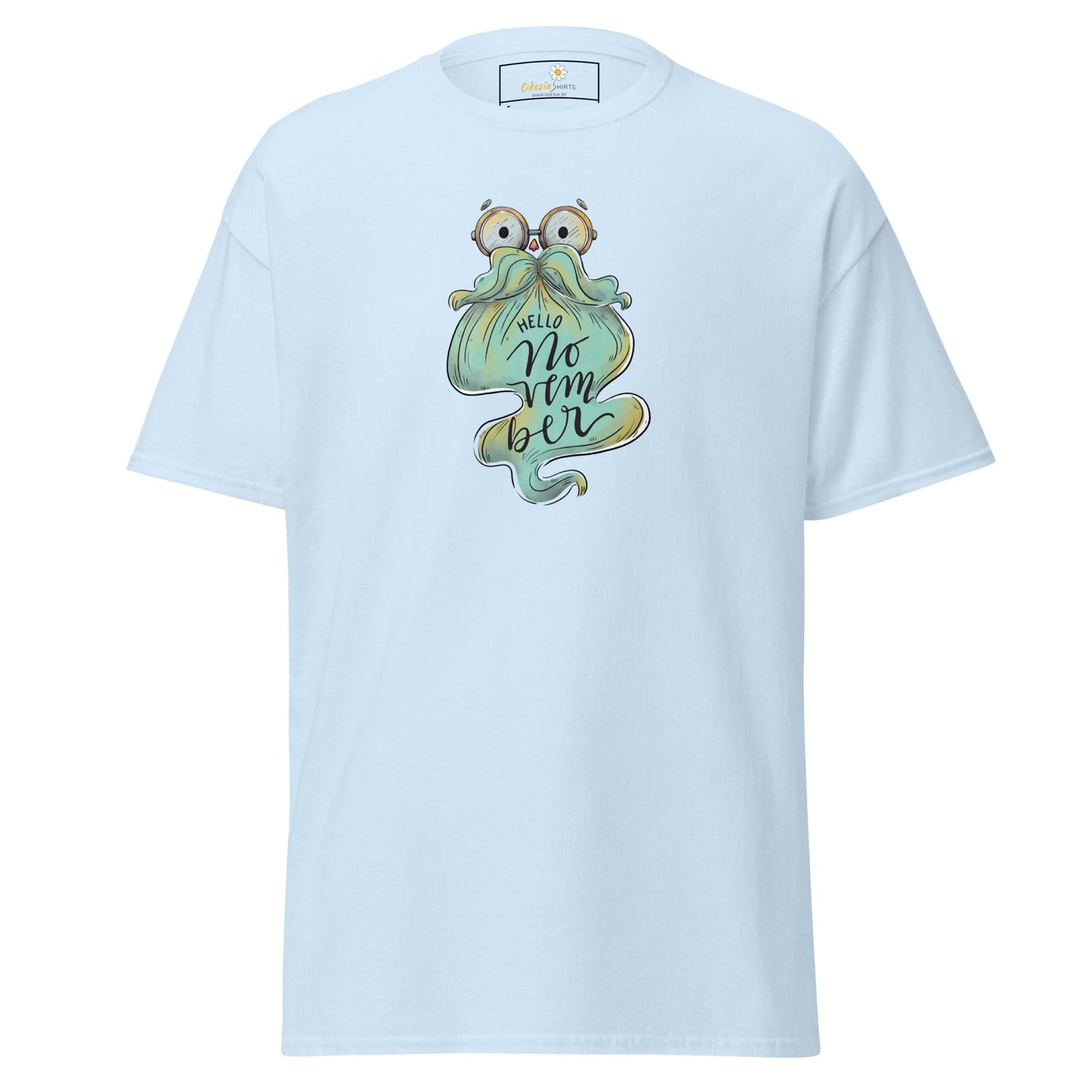 Unisex classic t-shirt - FUN HELLO NOVEMBER - REGULAR - Light Blue / S