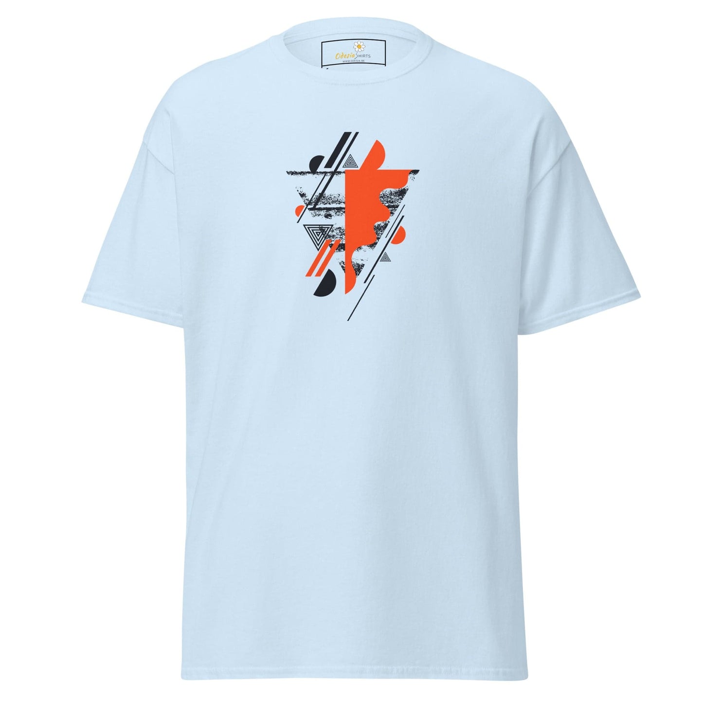 Unisex classic t-shirt - ABSTRACT SHAPES AND COLORS - REGULAR - Light Blue / S