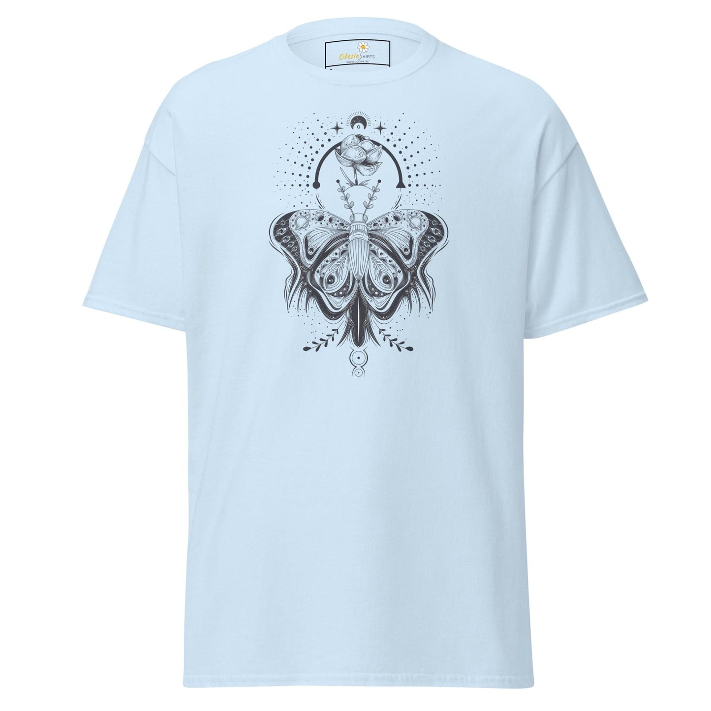 Unisex classic t-shirt - MYSTIC BUTTERFLY - REGULAR - Light Blue / S