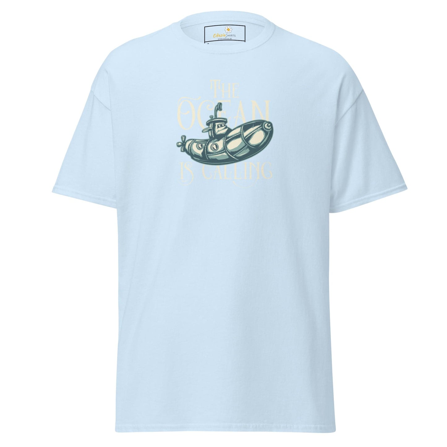 Unisex classic t-shirt - SEALIFE THE OCEAN IS CALLING - REGULAR - Light Blue / S