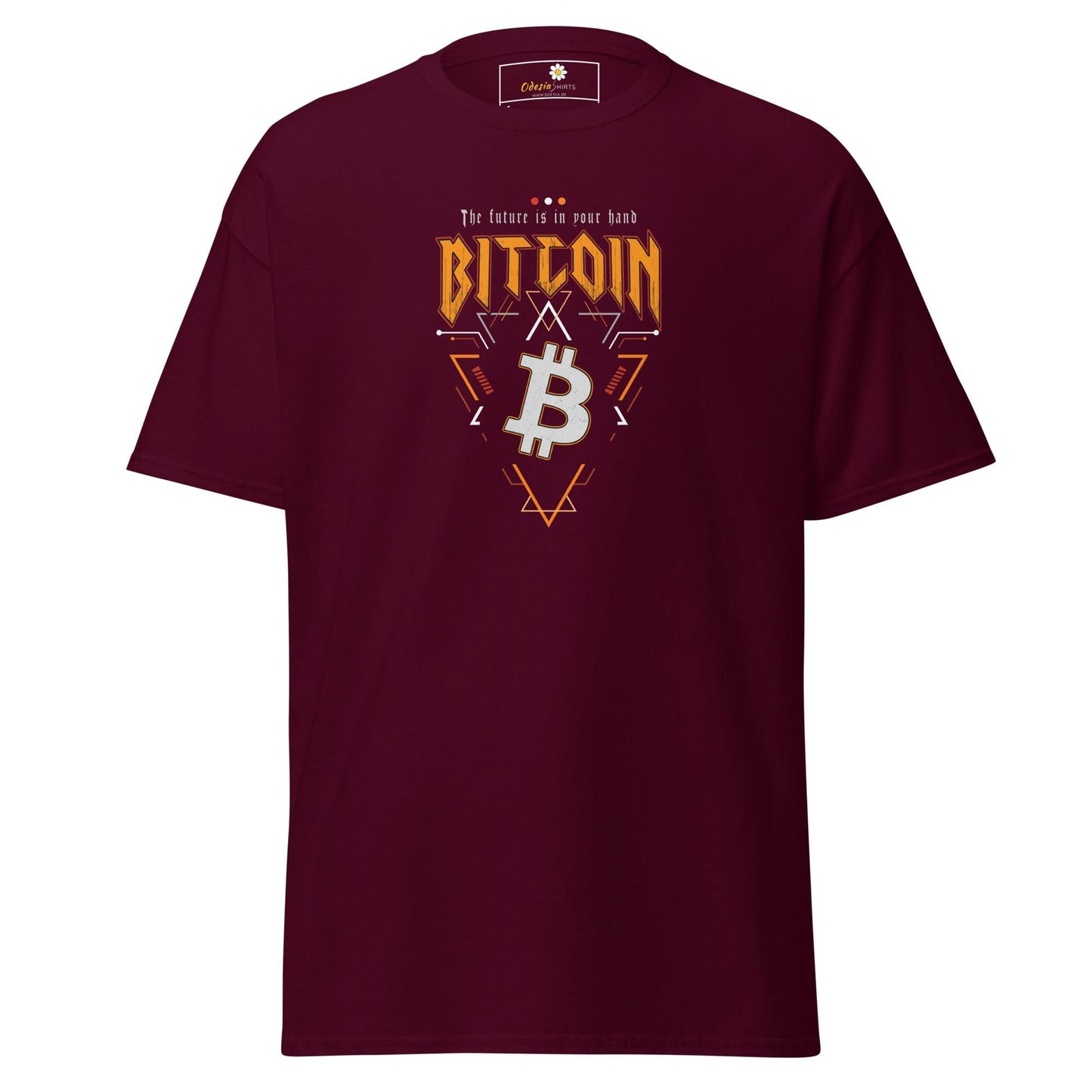 Unisex classic t-shirt - MISC BITCOIN YOUR FUTURE - REGULAR - Maroon / S