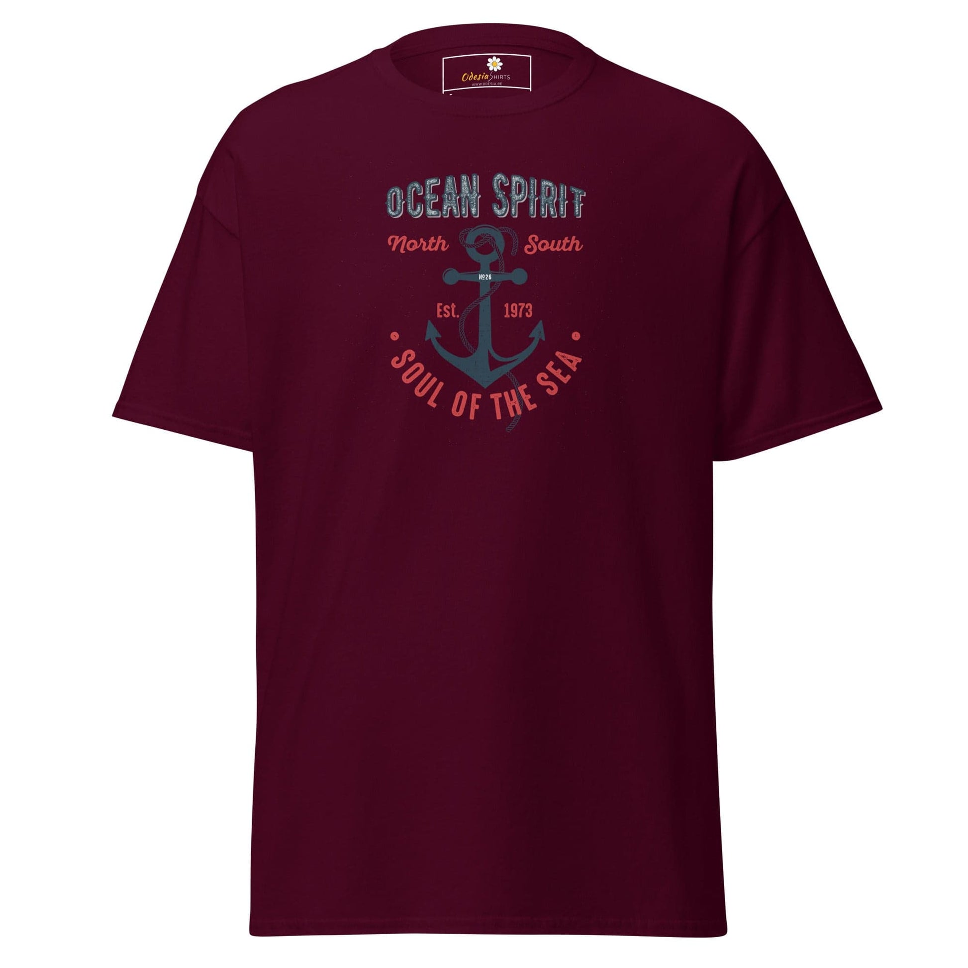 Unisex classic t-shirt - SEALIFE OCEAN SPIRIT SOUL OF SEA - REGULAR - Maroon / S
