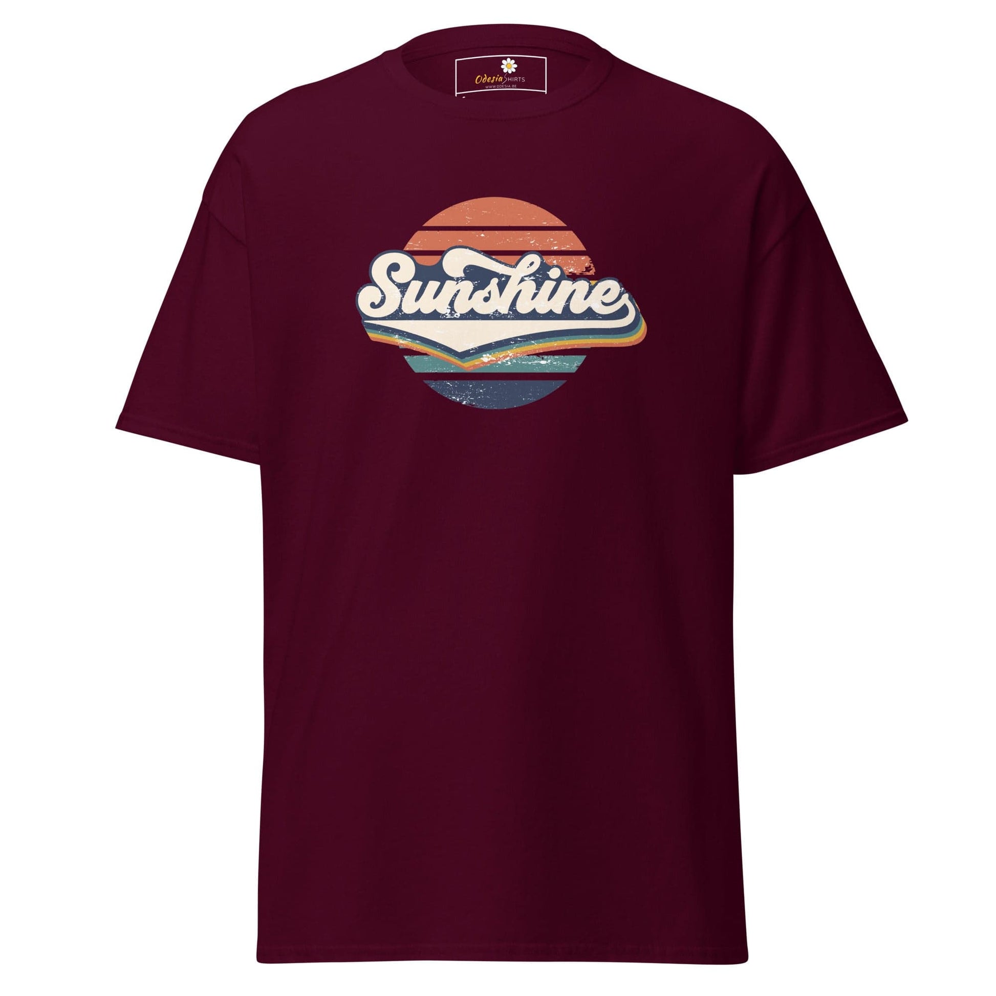 Unisex classic t-shirt - SUMMER SUNSHINE - REGULAR - Maroon / S
