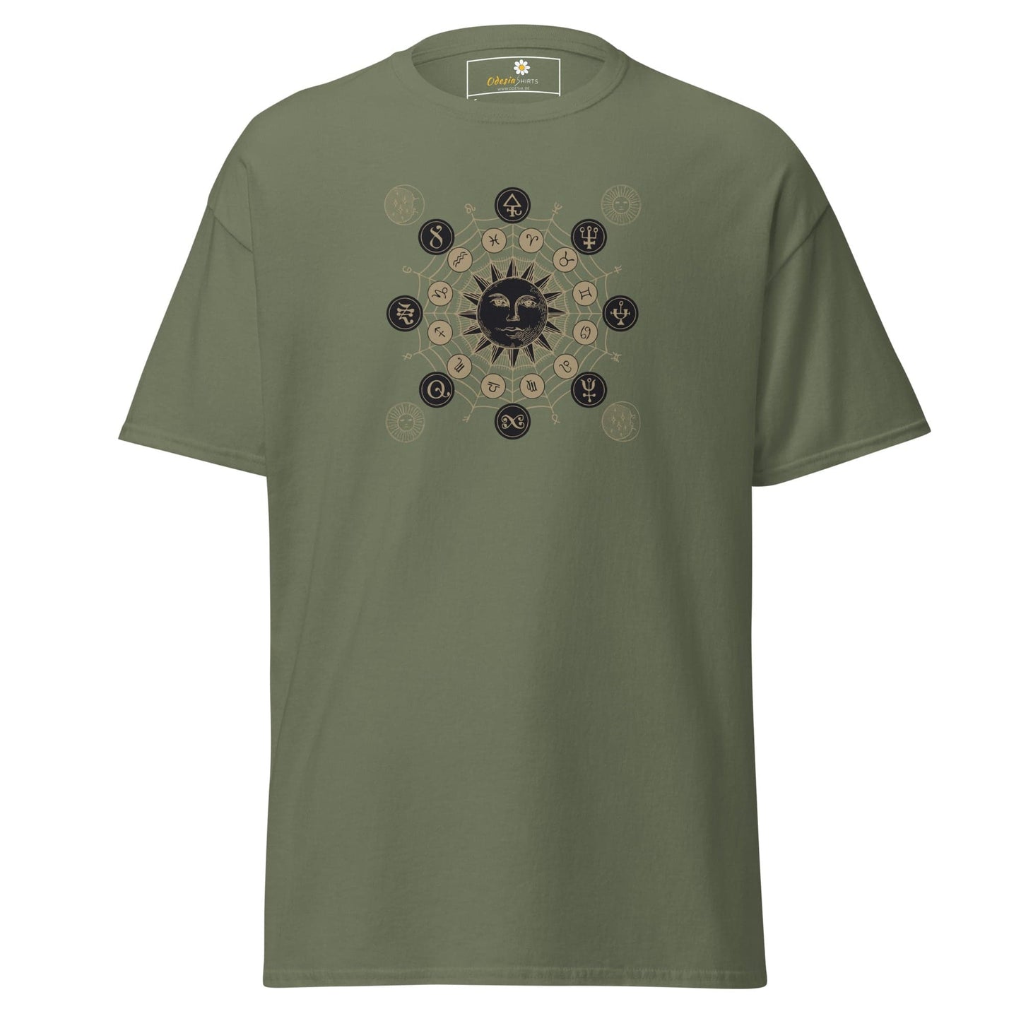 Unisex classic t-shirt - MYSTIC SUN MAGIC - REGULAR - Military Green / S