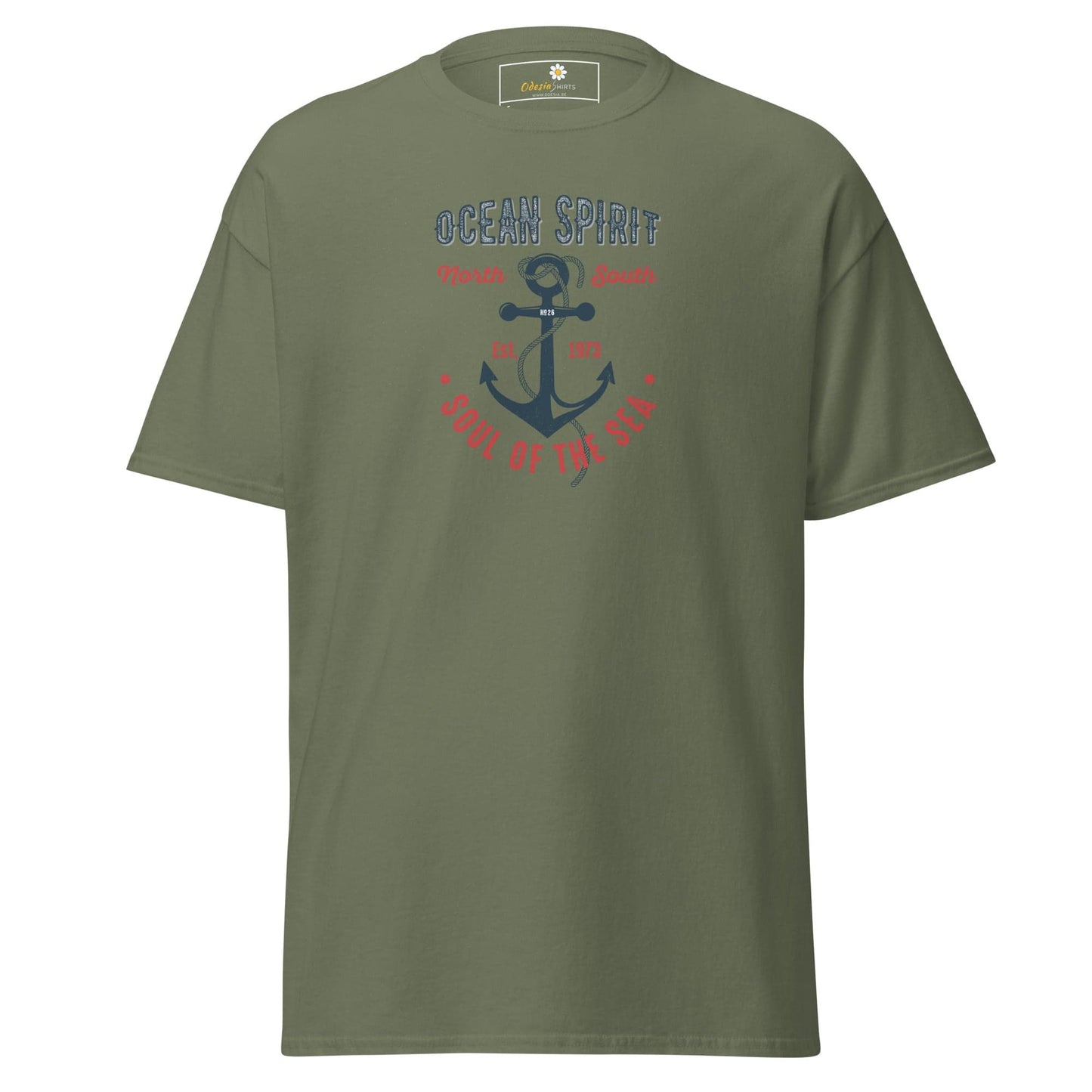 Unisex classic t-shirt - SEALIFE OCEAN SPIRIT SOUL OF SEA - REGULAR - Military Green / S