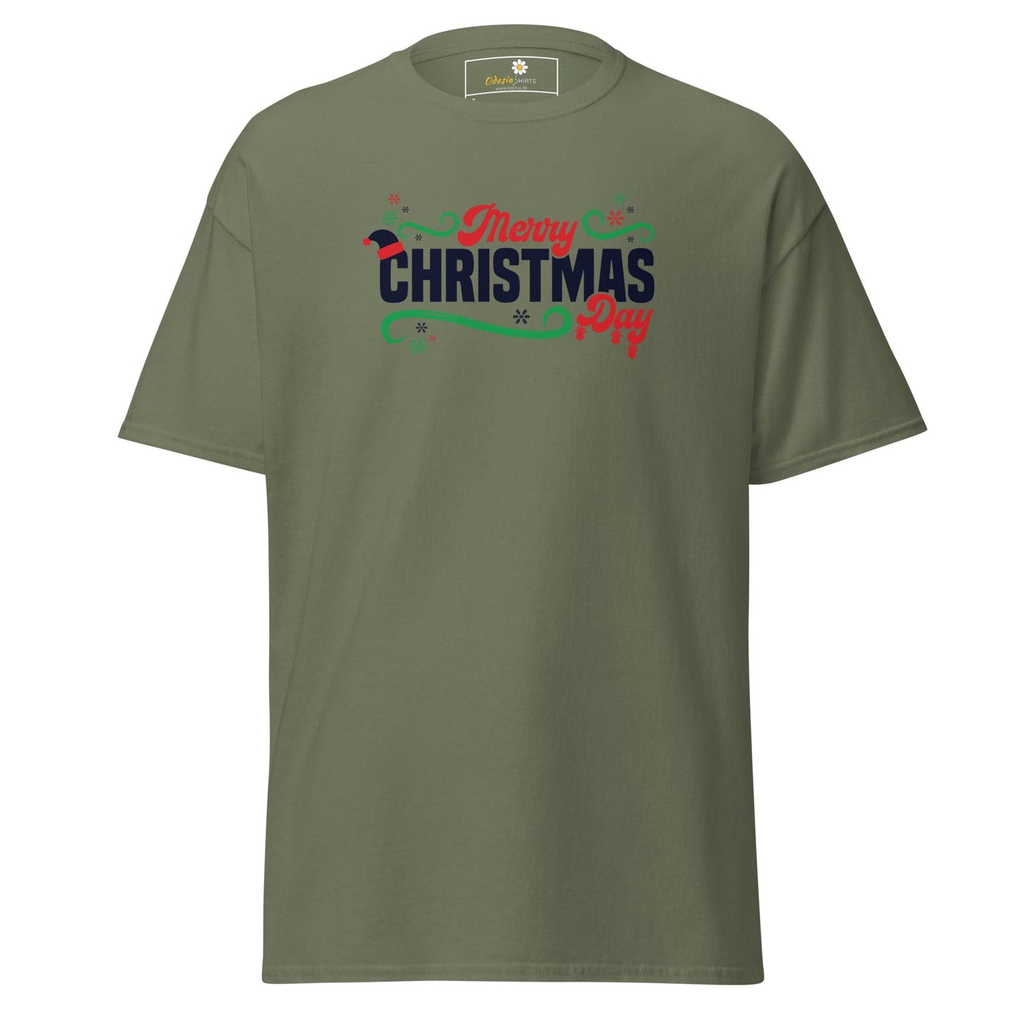Unisex classic t-shirt - SEASONAL MERRY CHRISTMAS - REGULAR - Military Green / S