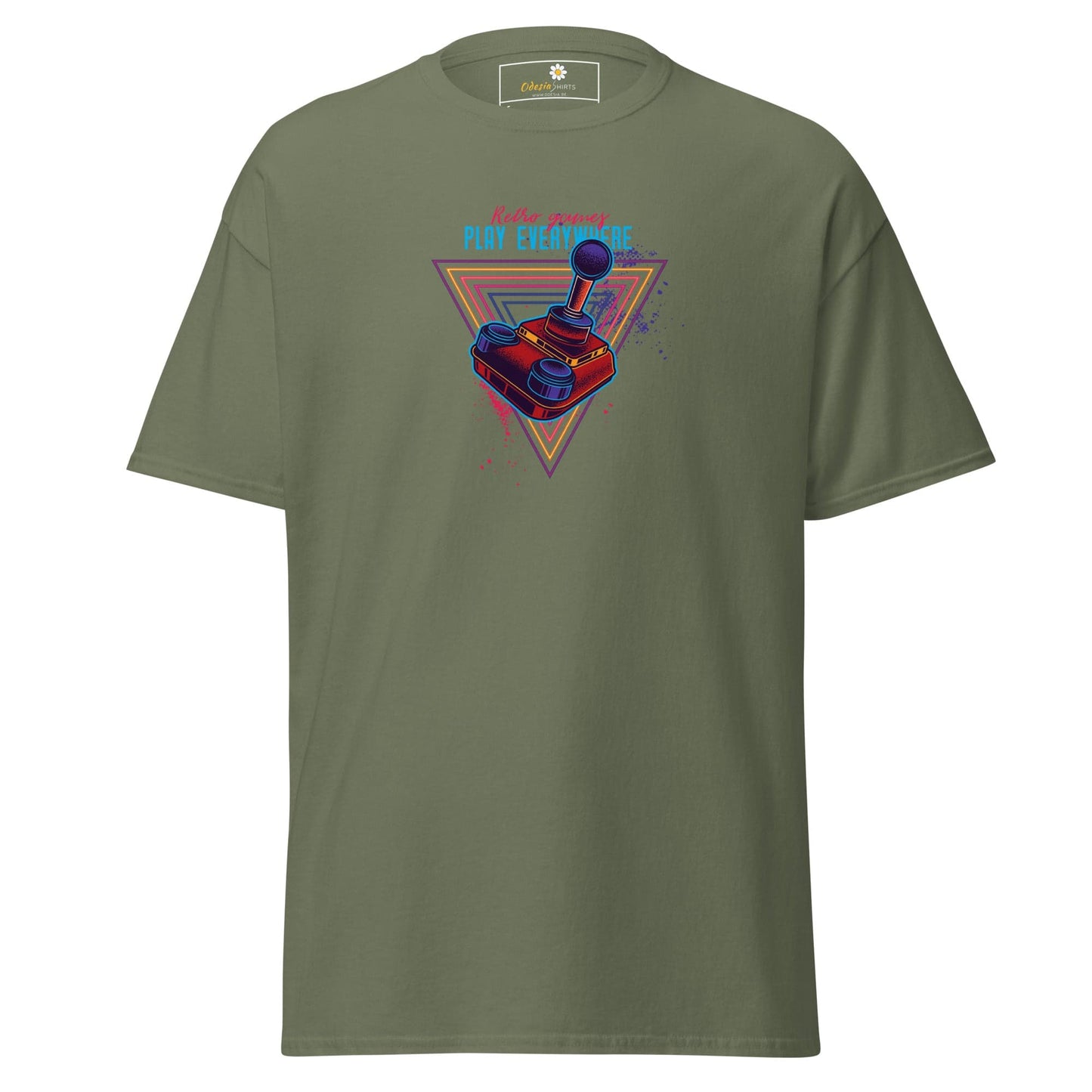 Olive green T-shirt for men and women in sizes S to XL from T-SHIRT DESIGN TEE collection