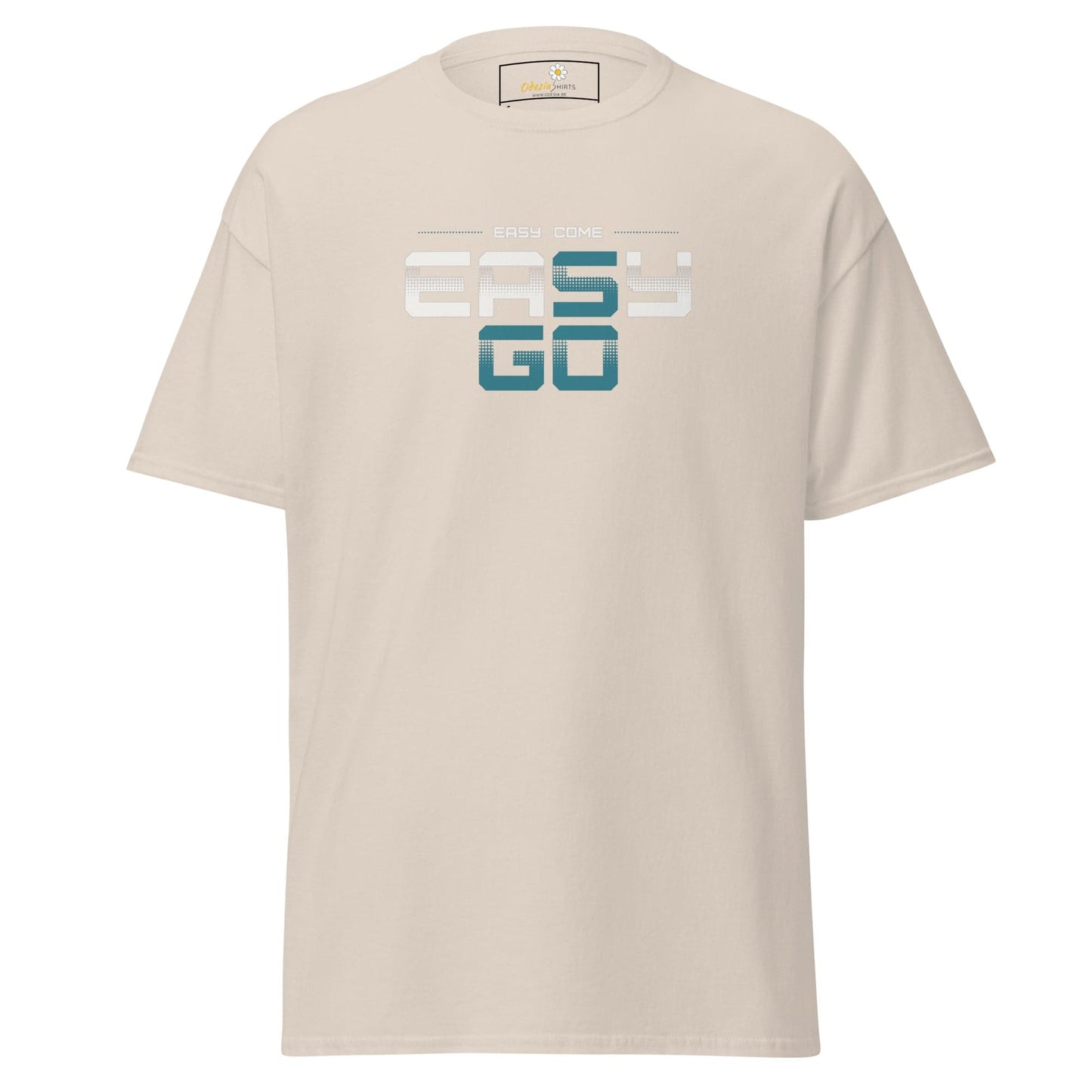 Beige T-shirt with graphic design for men and women in sizes S to XL