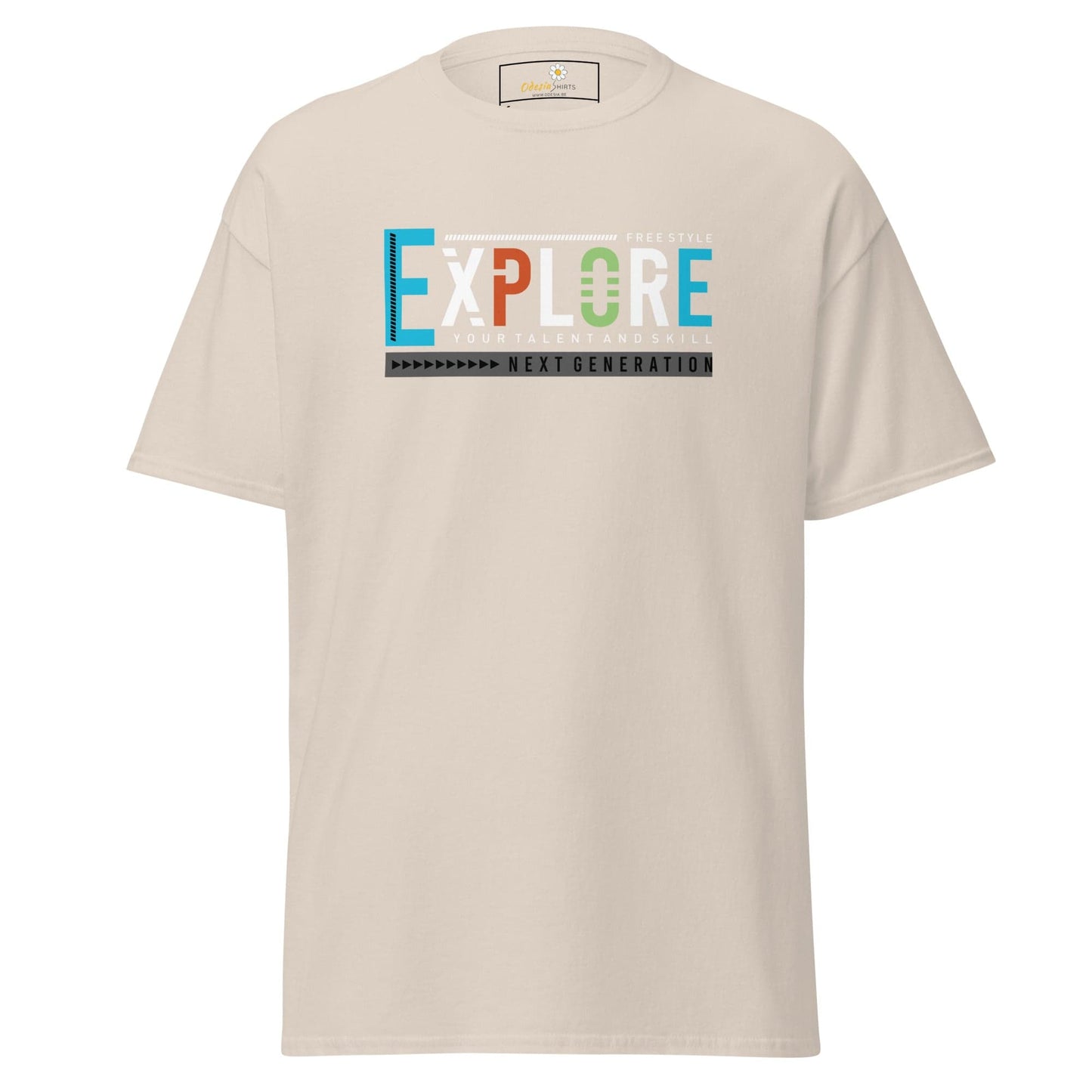 Unisex classic t-shirt - ADVENTURE EXPLORE FREESTYLE - REGULAR - Natural / S