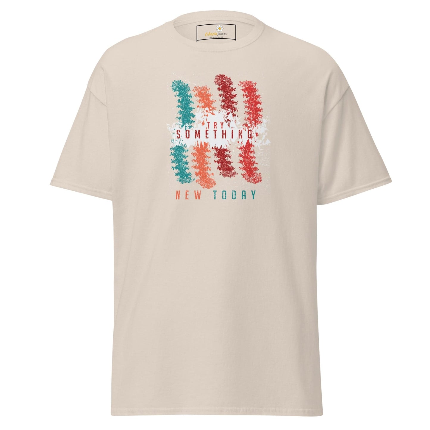Unisex classic t-shirt - ABSTRACT COLOR LINES - REGULAR - Natural / S