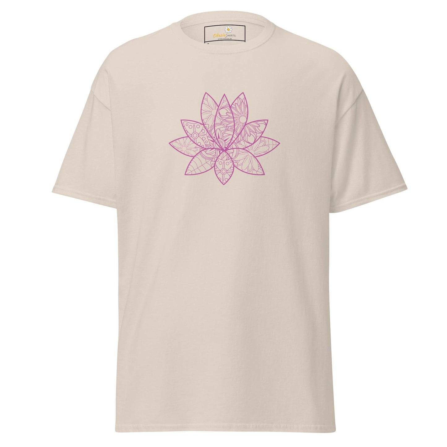 Unisex classic t-shirt - NATURE SPIRITUAL LOTUS FLOWER - REGULAR - Natural / S