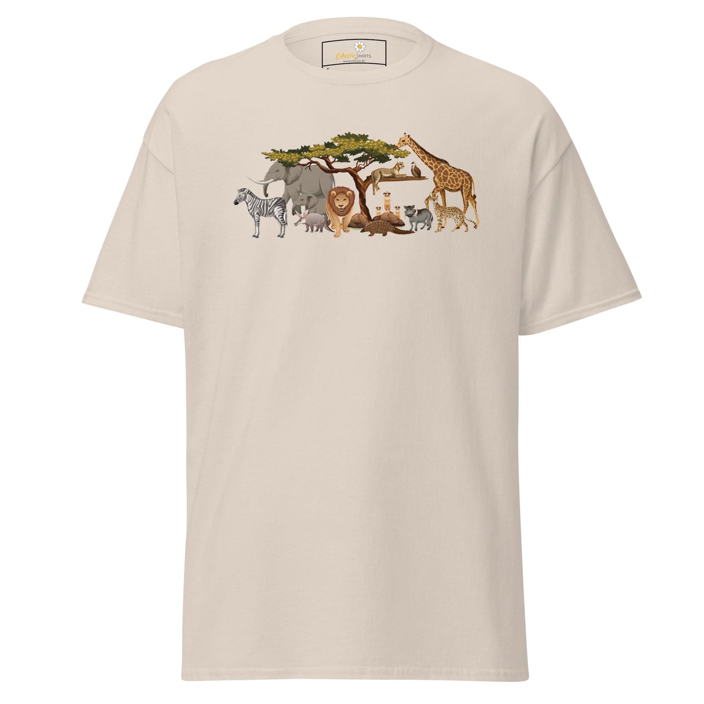 Unisex classic t-shirt - WILD LIFE ANIMALS - REGULAR - Natural / S
