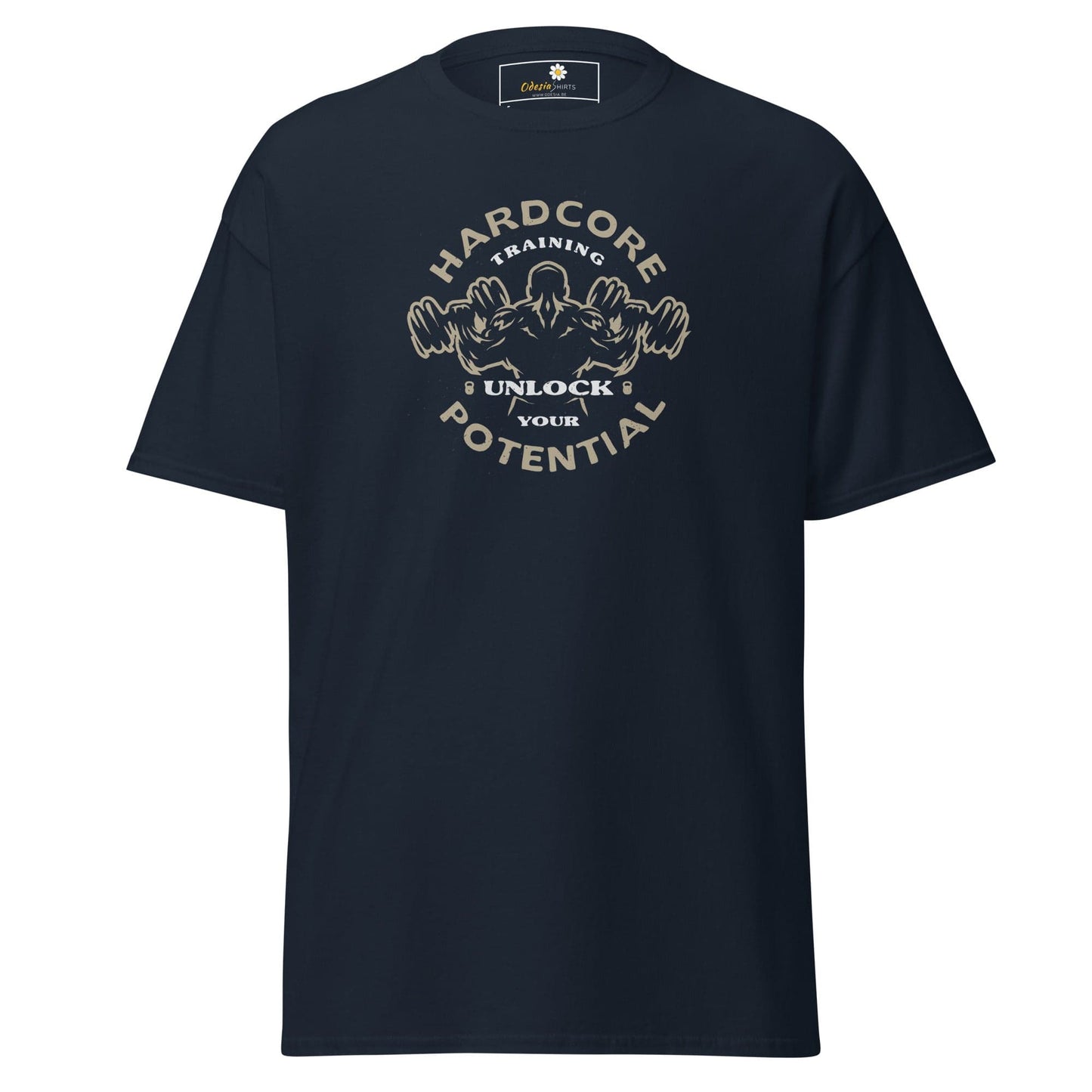Unisex classic t-shirt - SPORT HARDCORE TRAINING - REGULAR - Navy / S