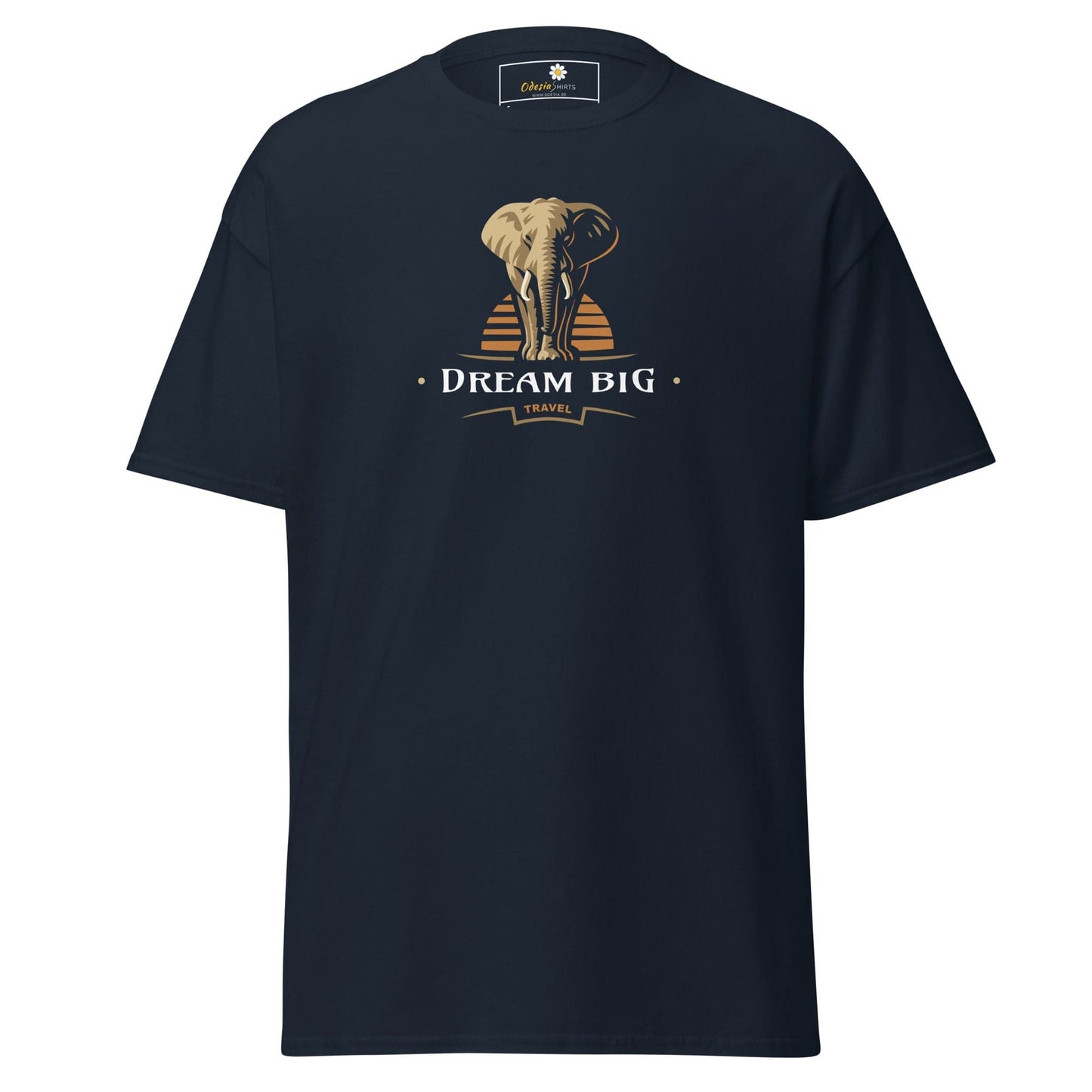 Unisex classic t-shirt - WILD LIFE DREAM BIG - REGULAR - Navy / S