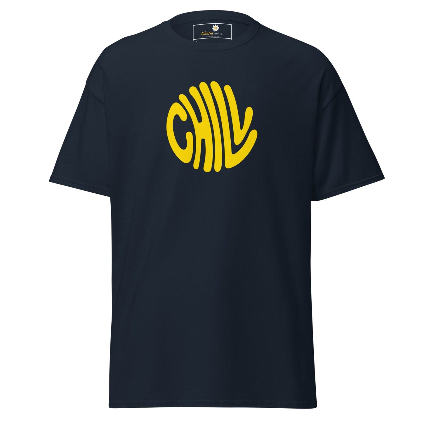 Unisex classic t-shirt - POSITIVE CHILL CIRCLE - REGULAR - Navy / S