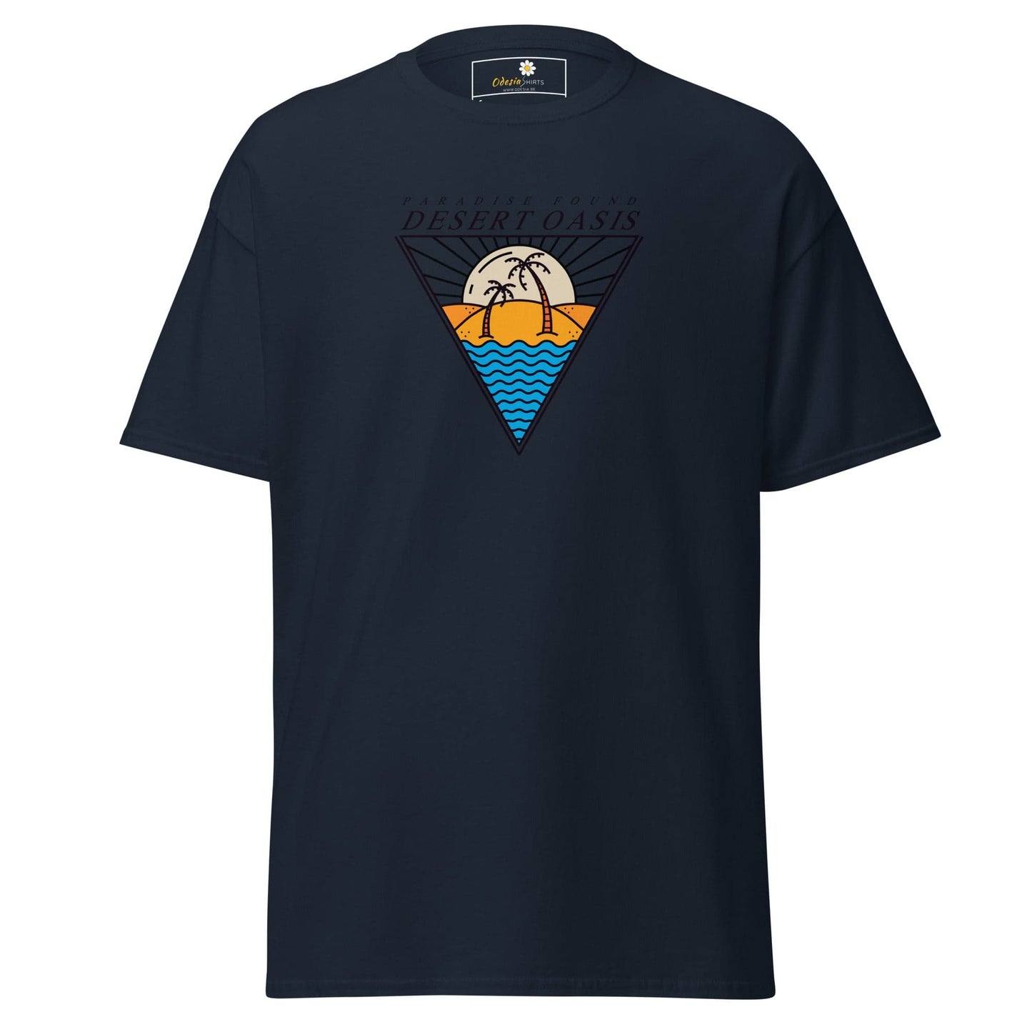 Unisex classic t-shirt - SUMMER DESERT OASIS - REGULAR - Navy / S