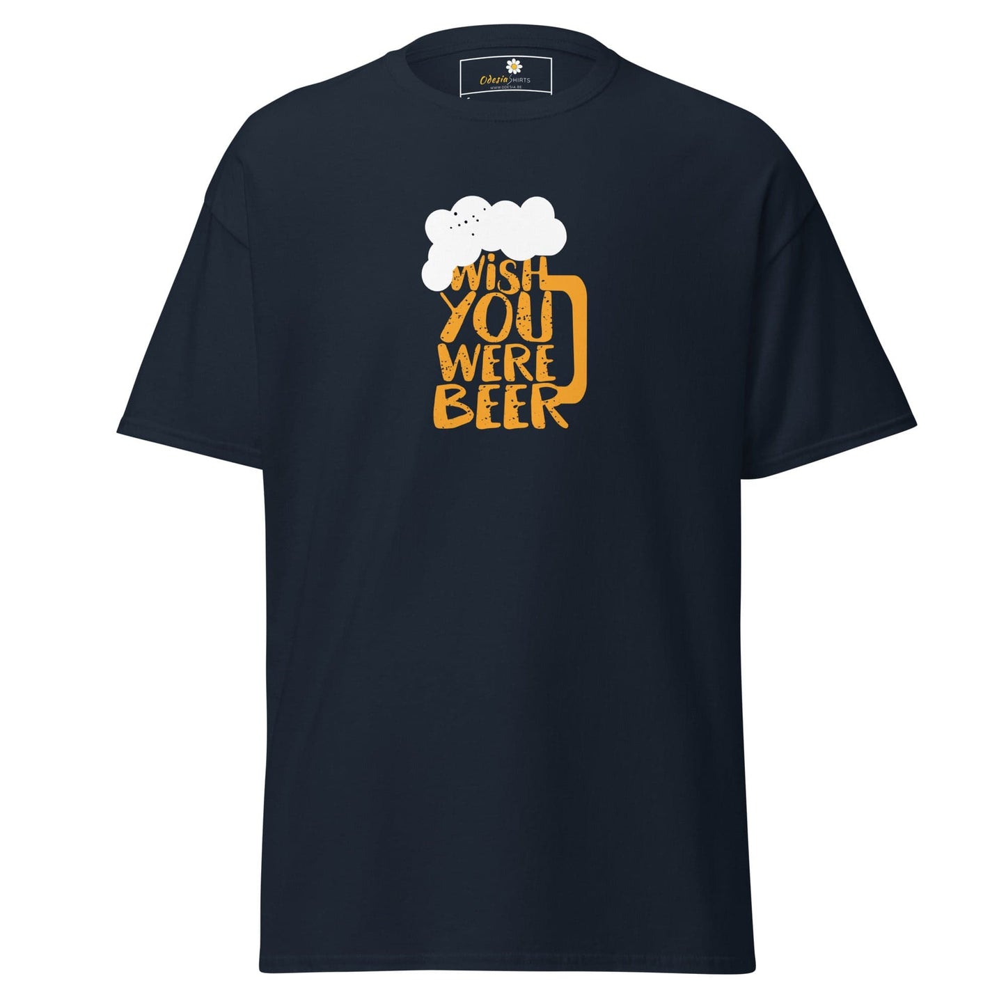 Unisex classic t-shirt - FUN WISH YOU WERE BEER - REGULAR - Navy / S