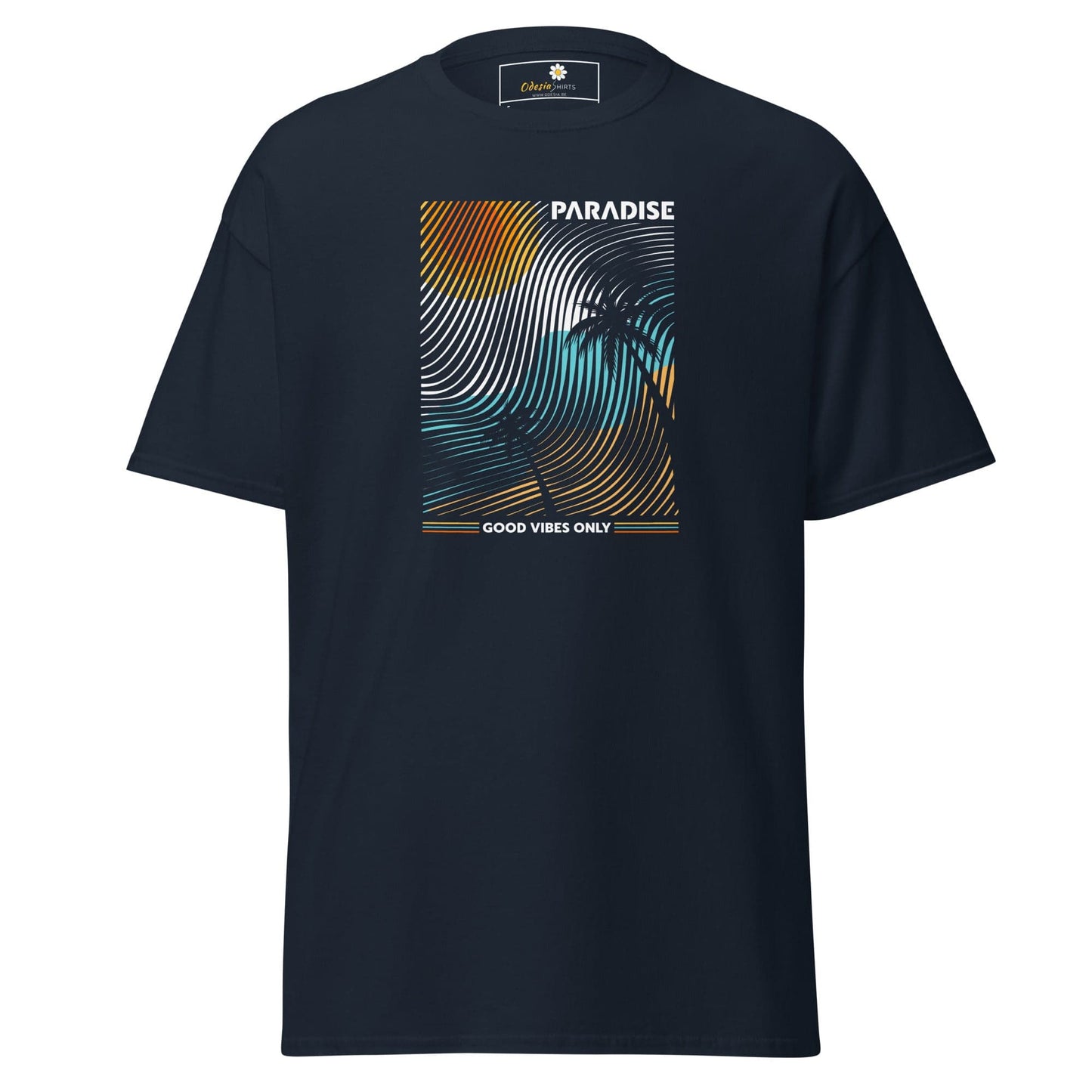 Unisex classic t-shirt - SUMMER PARADISE COLORFULL - REGULAR - Navy / S