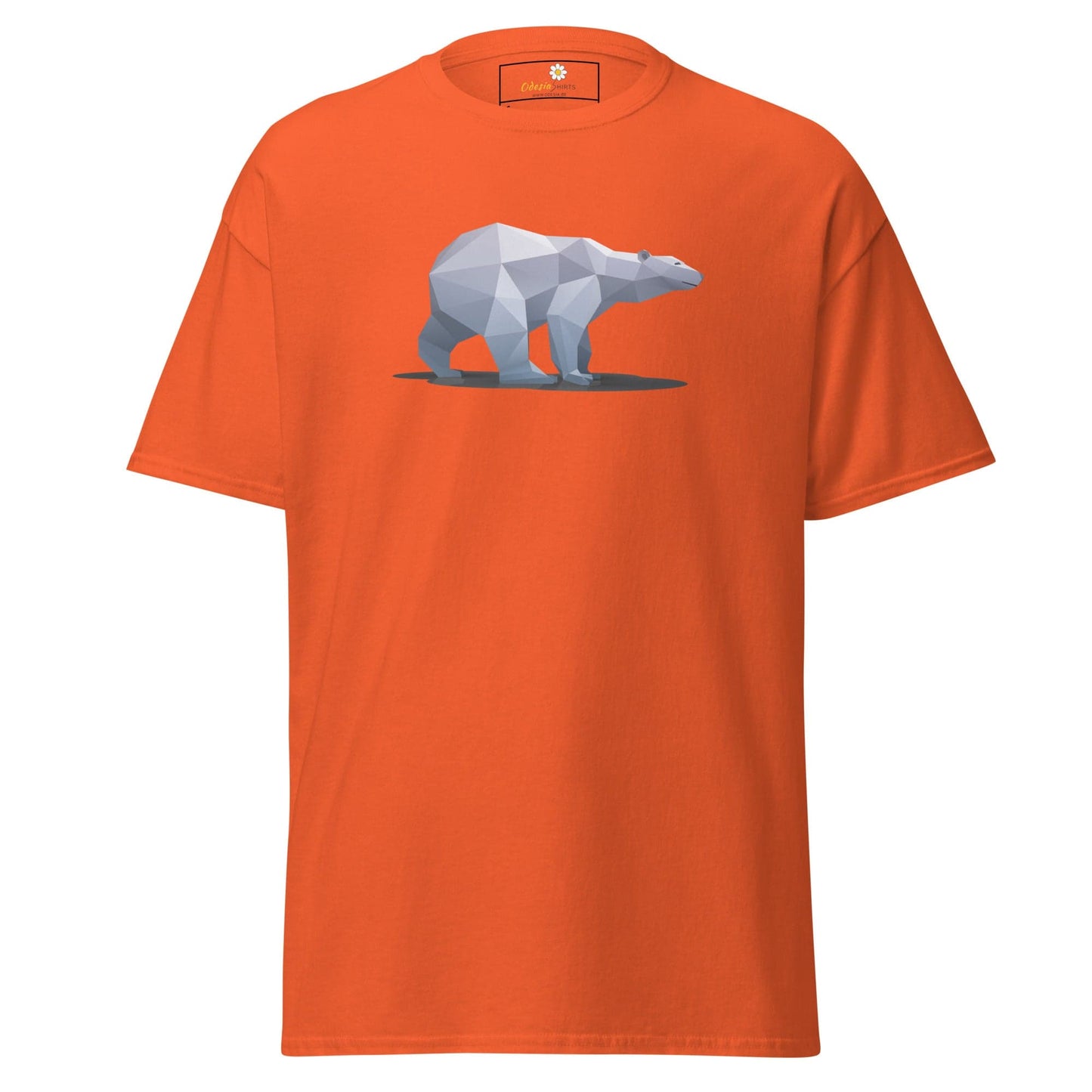Unisex classic t-shirt - WILD LIFE ICE BEAR - REGULAR - Orange / S