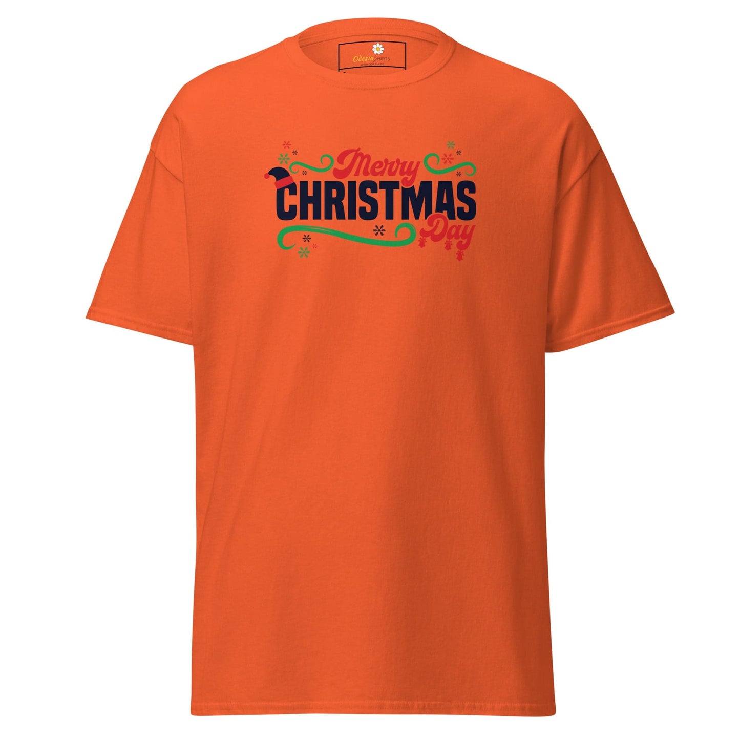 Unisex classic t-shirt - SEASONAL MERRY CHRISTMAS - REGULAR - Orange / S