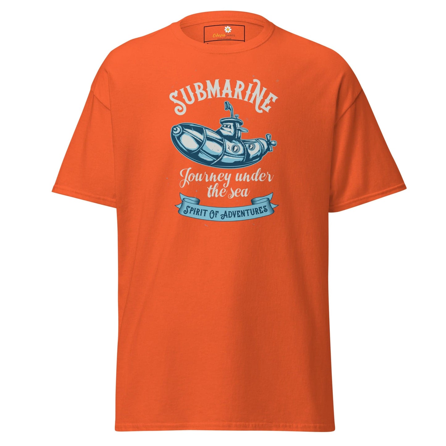 Unisex classic t-shirt - ADVENTURE SUBMARINE JOURNEY - REGULAR - Orange / S