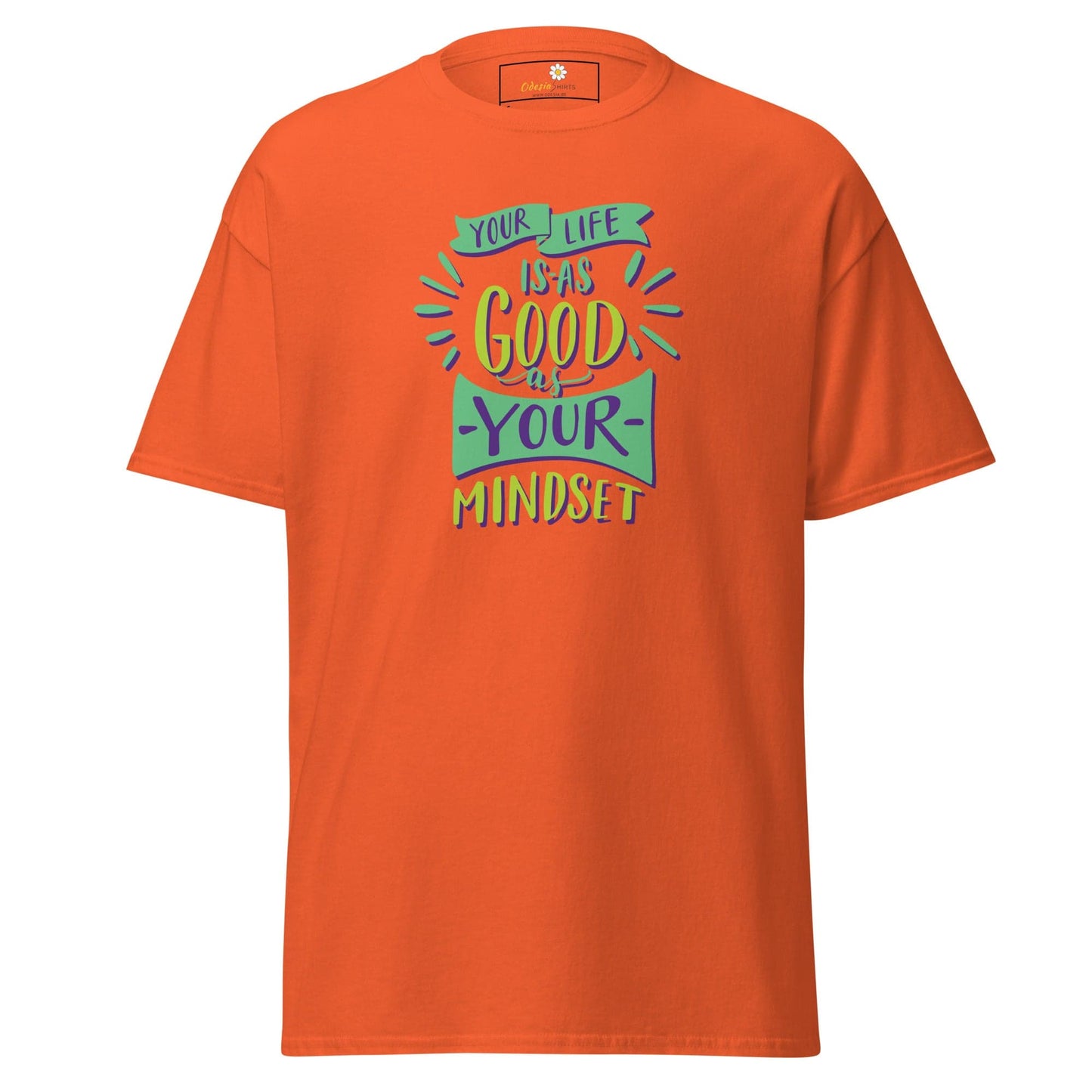 Orange T-shirt with motivational text from T-SHIRT DESIGN TEE MAN/WOMAN S-XL collection