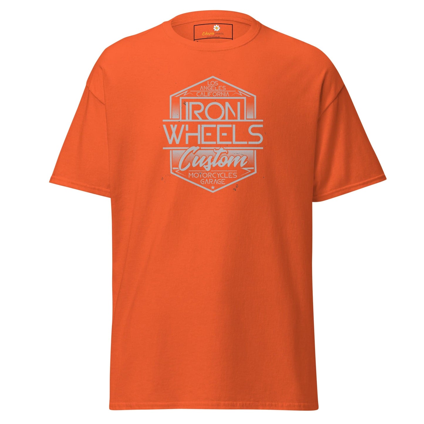 Unisex classic t-shirt - MISC IRON WHEELS - REGULAR - Orange / S