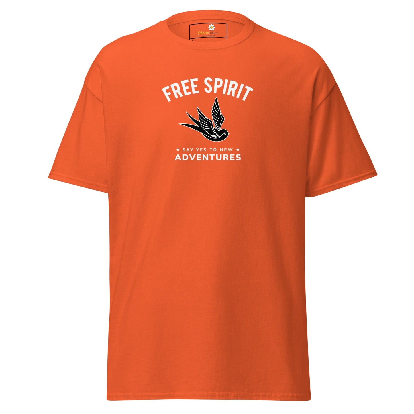 Unisex classic t-shirt - SPIRITUAL FREE SPIRIT SAY YES - REGULAR - Orange / S