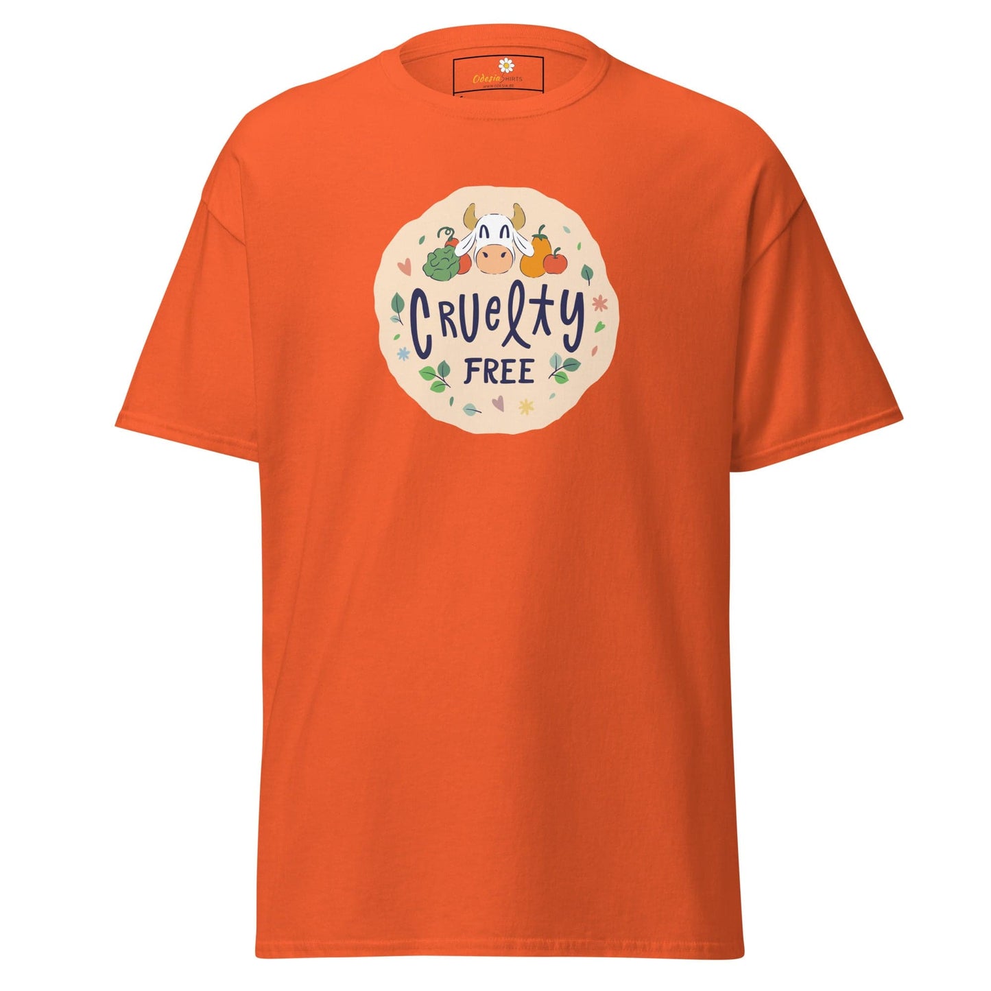Unisex classic t-shirt - VEGAN CRUELTY FREE - REGULAR - Orange / S