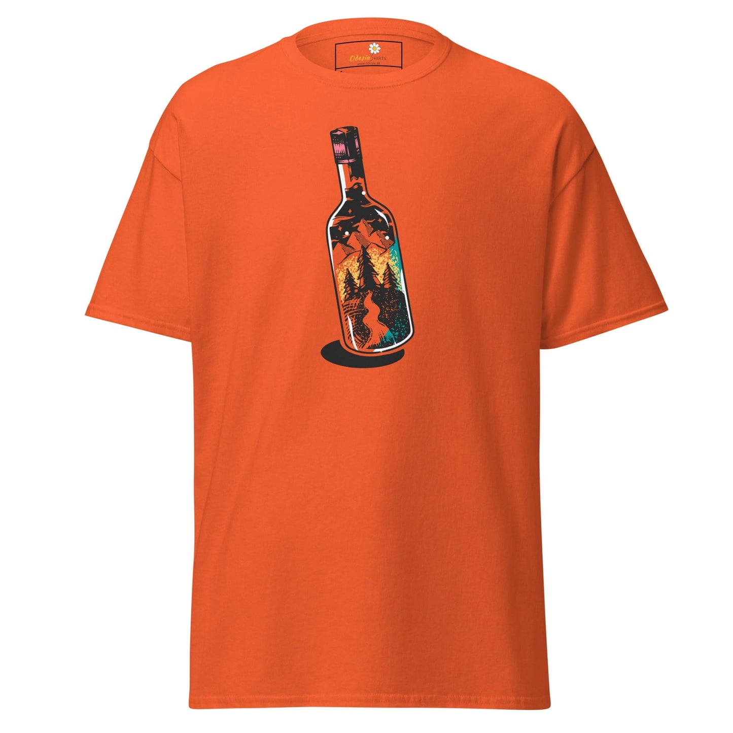 Unisex classic t-shirt - FANTASY LIGHT BOTTLE - REGULAR - Orange / S