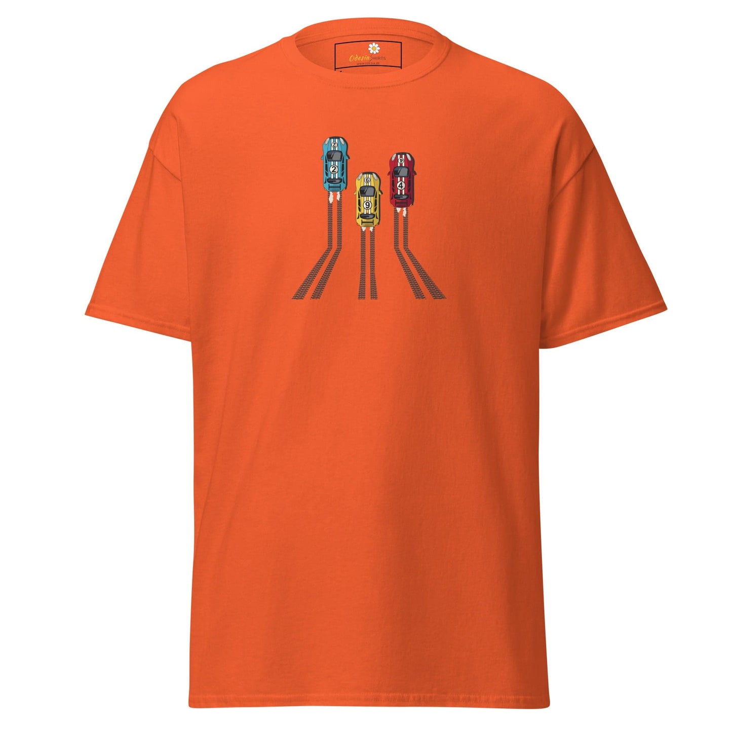 Unisex classic t-shirt - SPORT RACING CARS - REGULAR - Orange / S