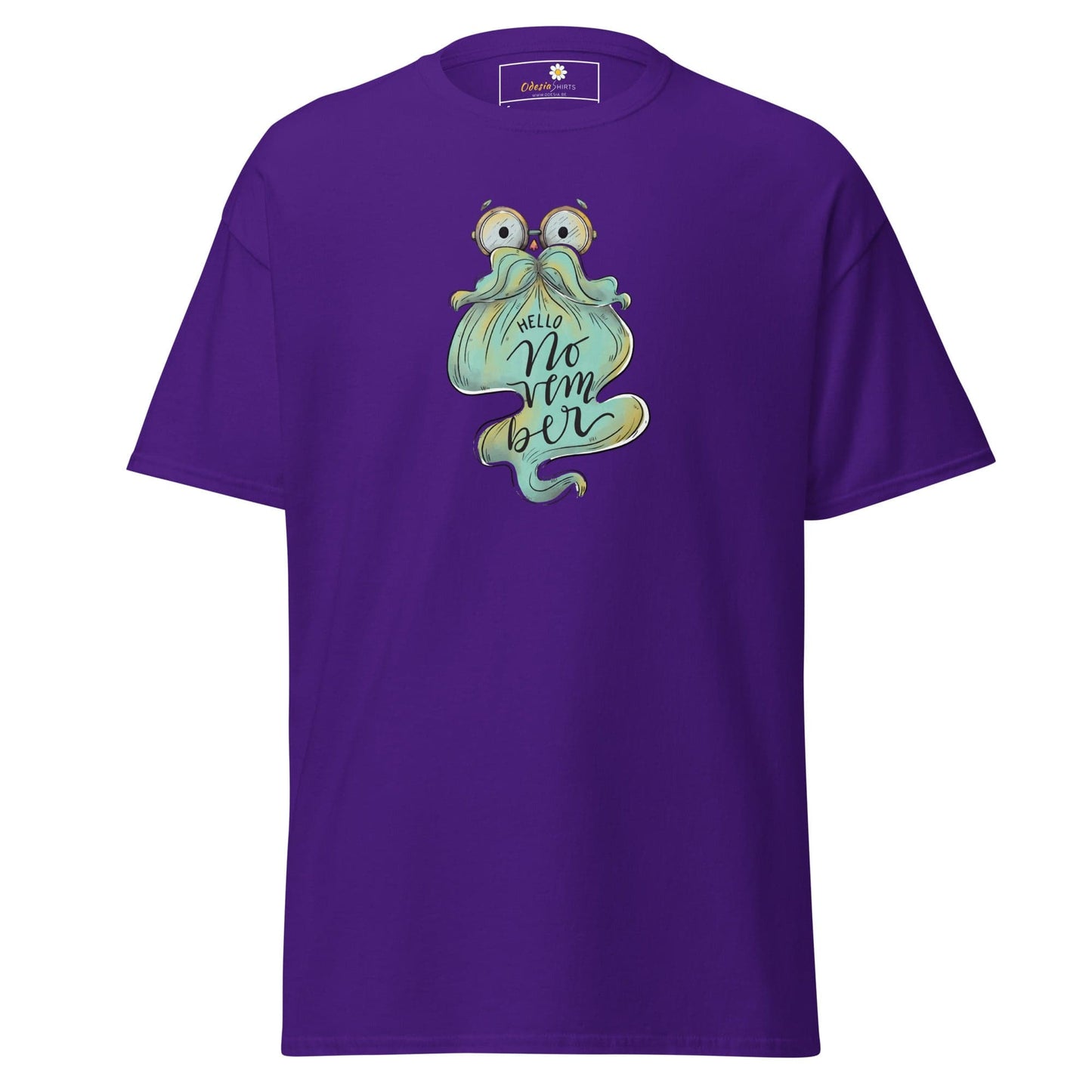 Unisex classic t-shirt - FUN HELLO NOVEMBER - REGULAR - Purple / S